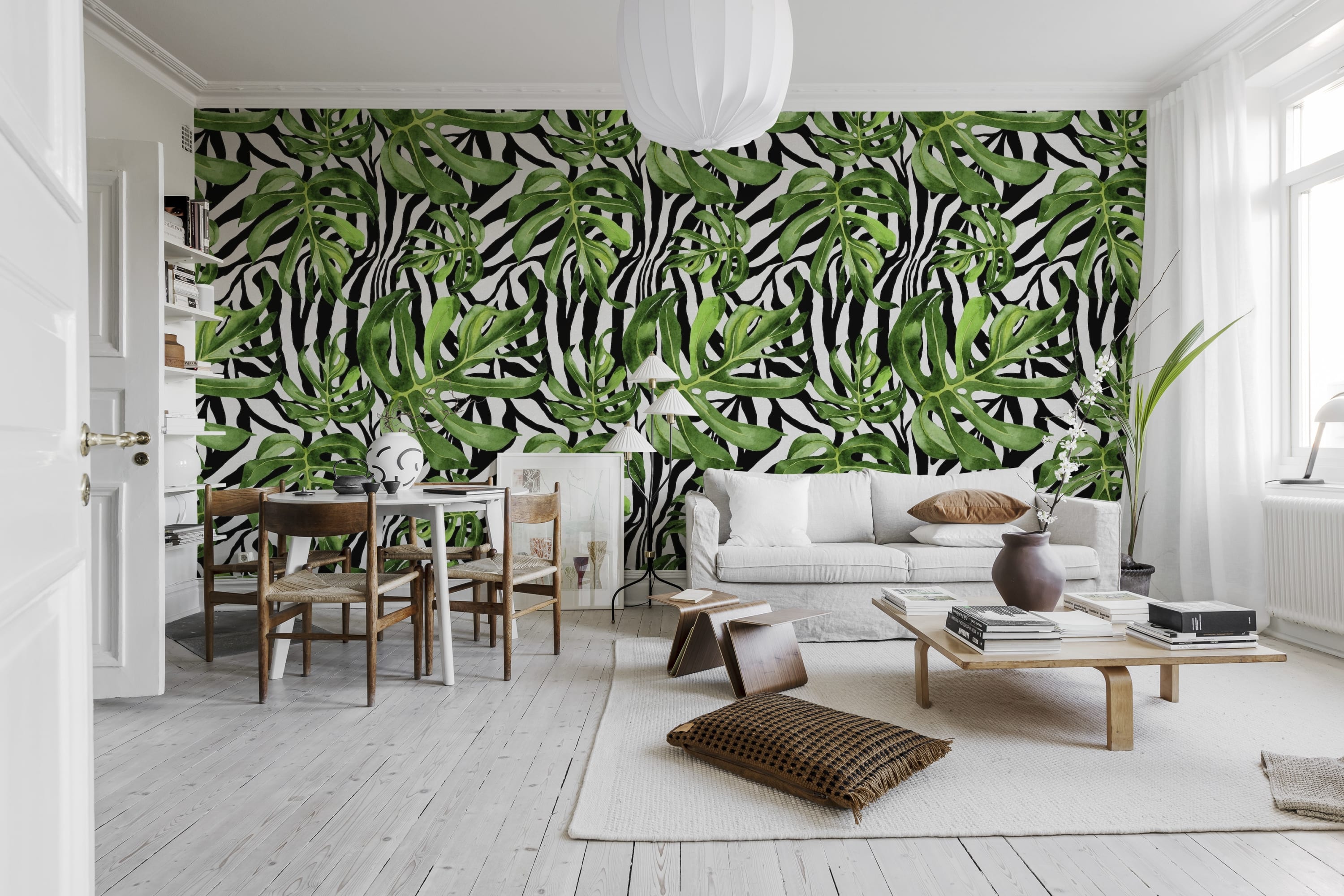 Tapet jungle zebra, rebel walls