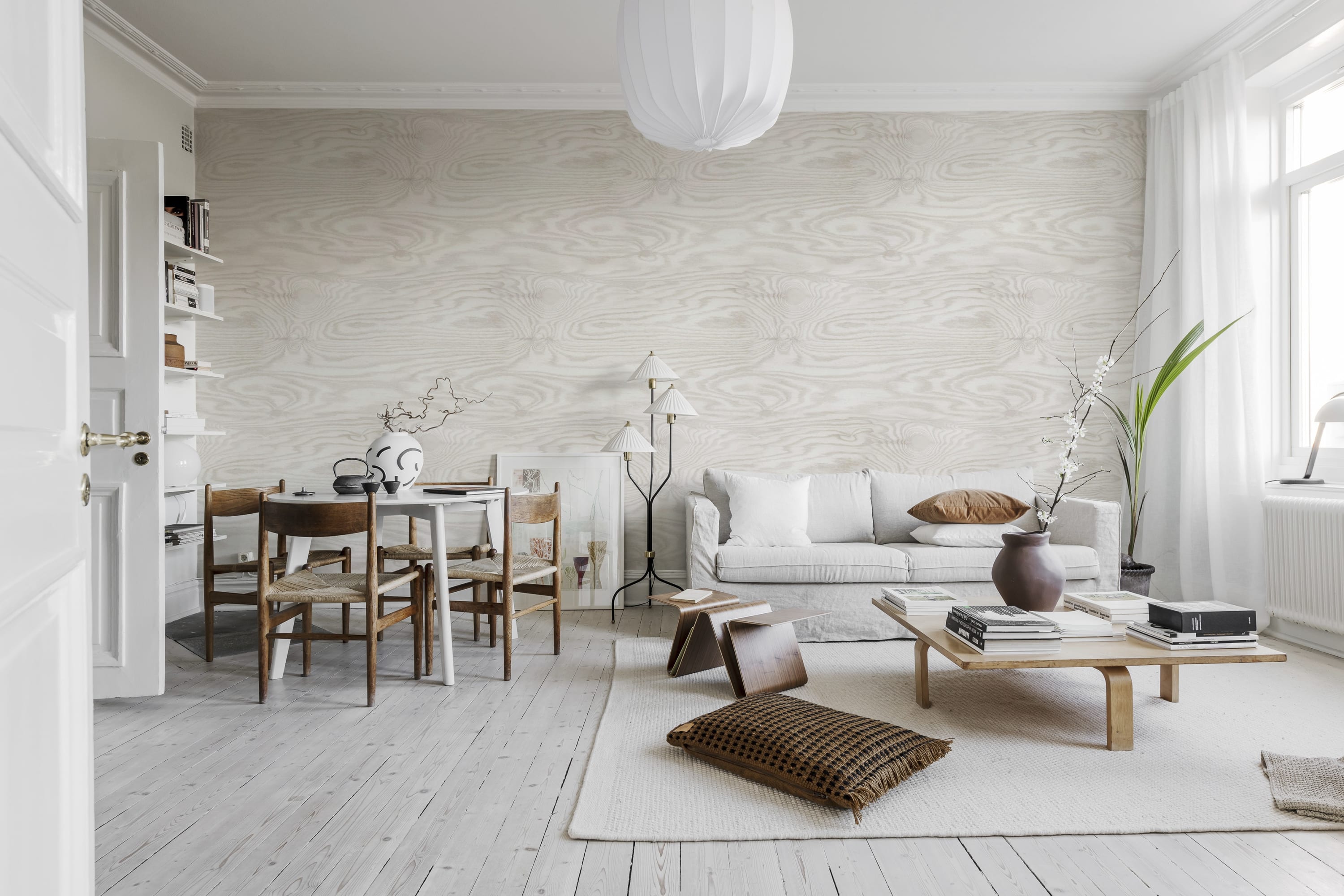 Tapet plywood, gray, rebel walls