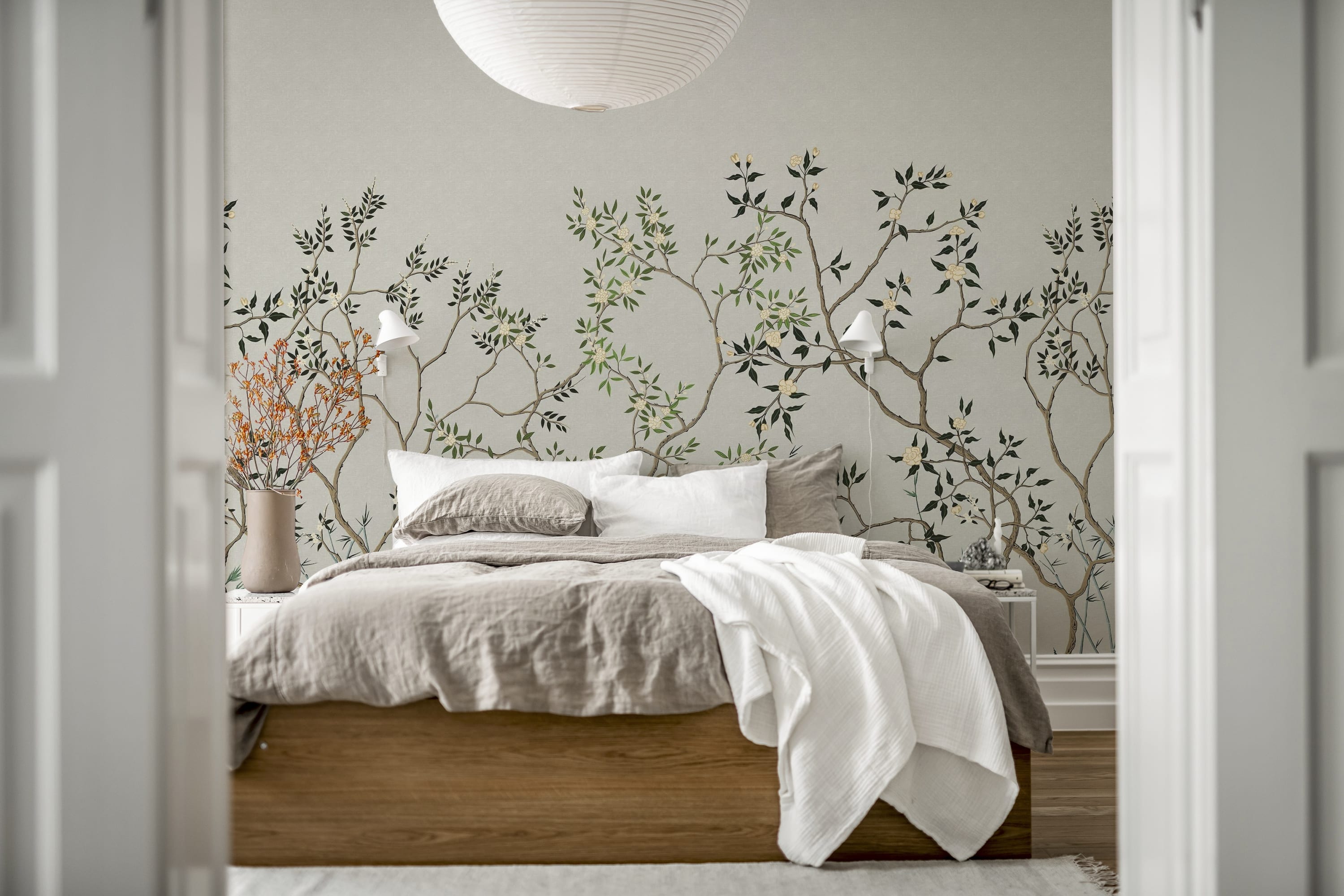 Tapet chinoiserie trees, rebel walls
