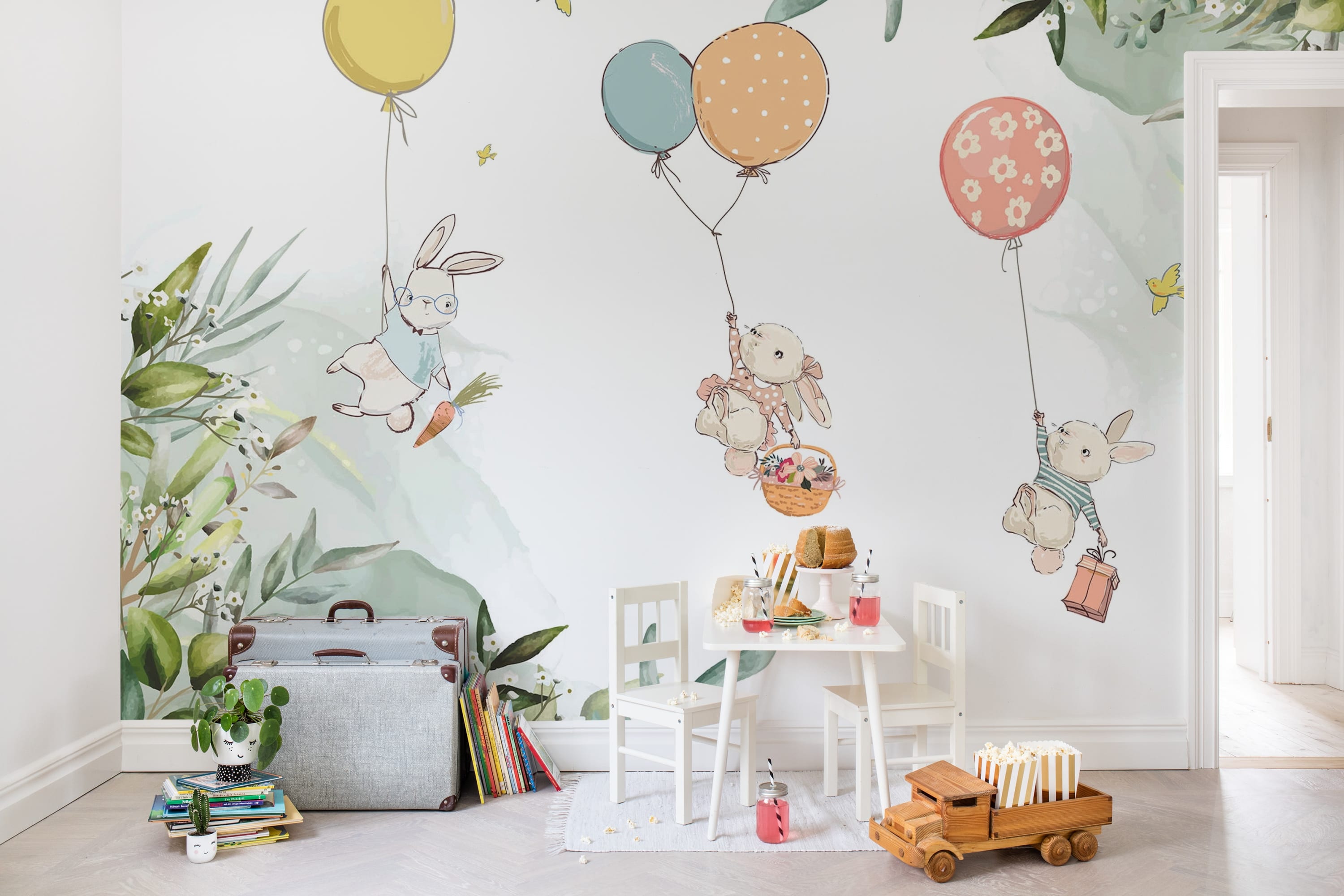 Tapet Baloon Adventure, Pastel, Rebel Walls