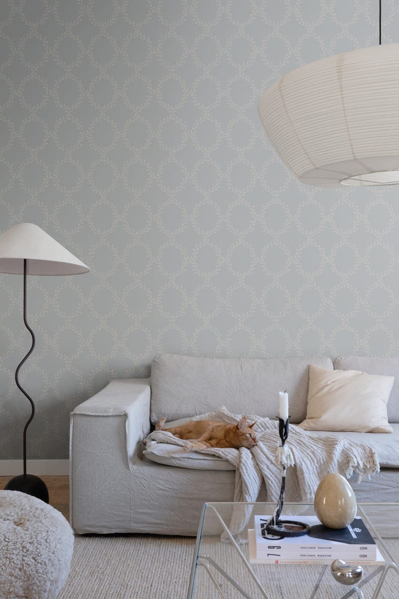 Tapet lavabil wilma misty blue, sandberg, 5.3mp / rola 