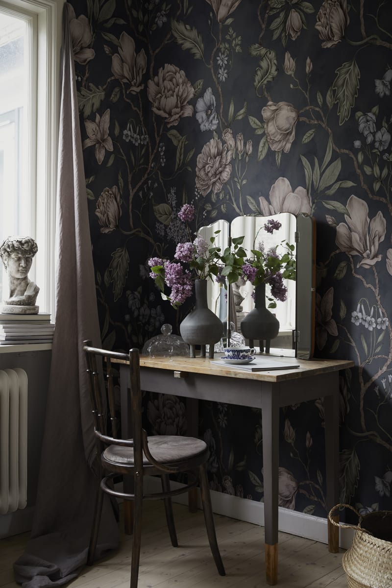 Tapet lavabil belinda dark blue, sandberg 