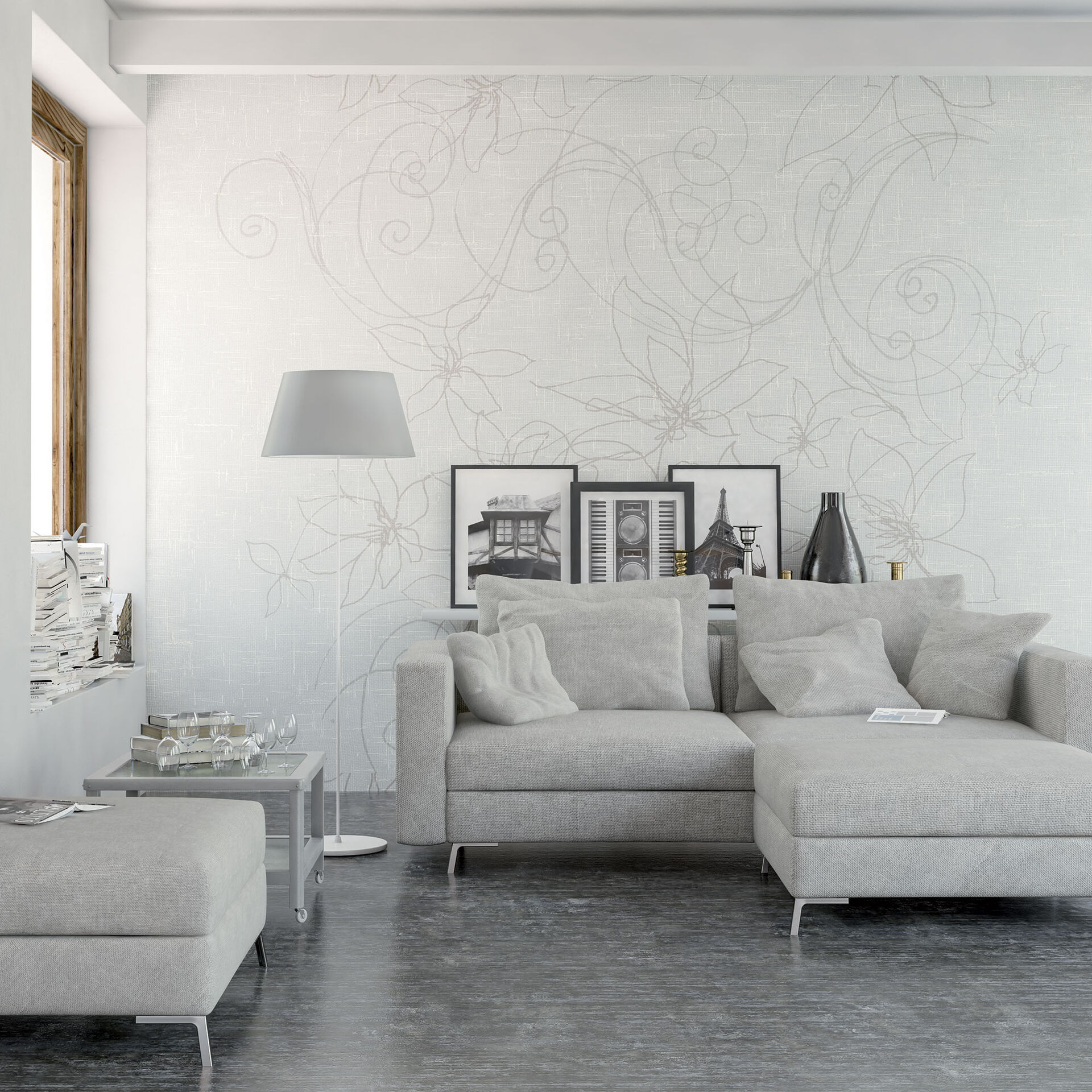 Tapet tex, white deco, tecnografica 