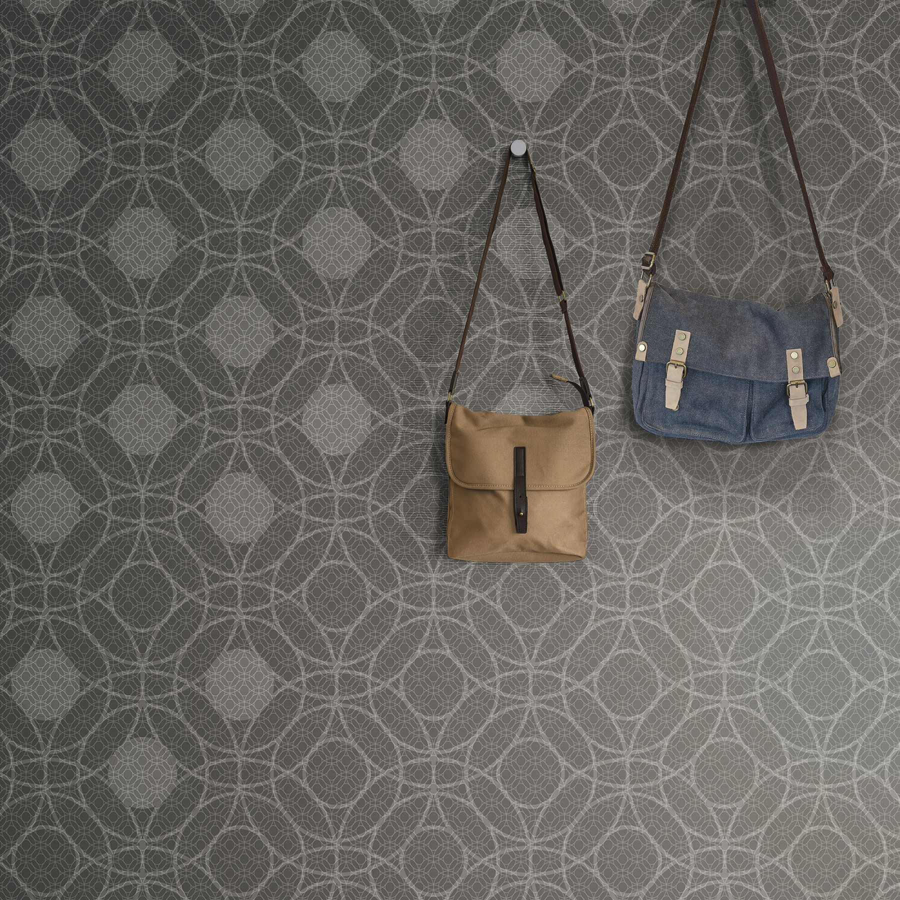 Tapet denim, dark grey, tecnografica 