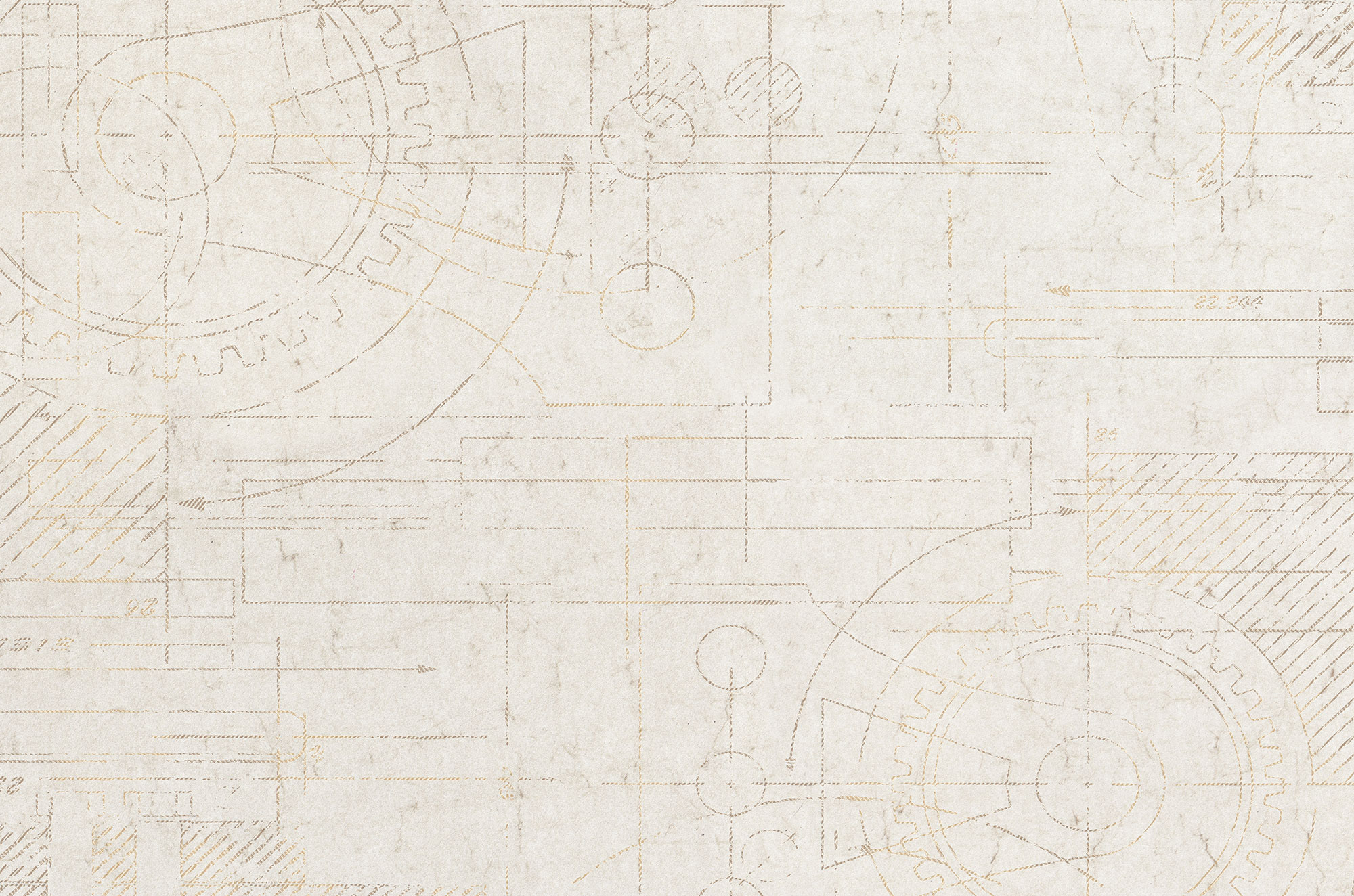 Tapet meccano, ivory, tecnografica 