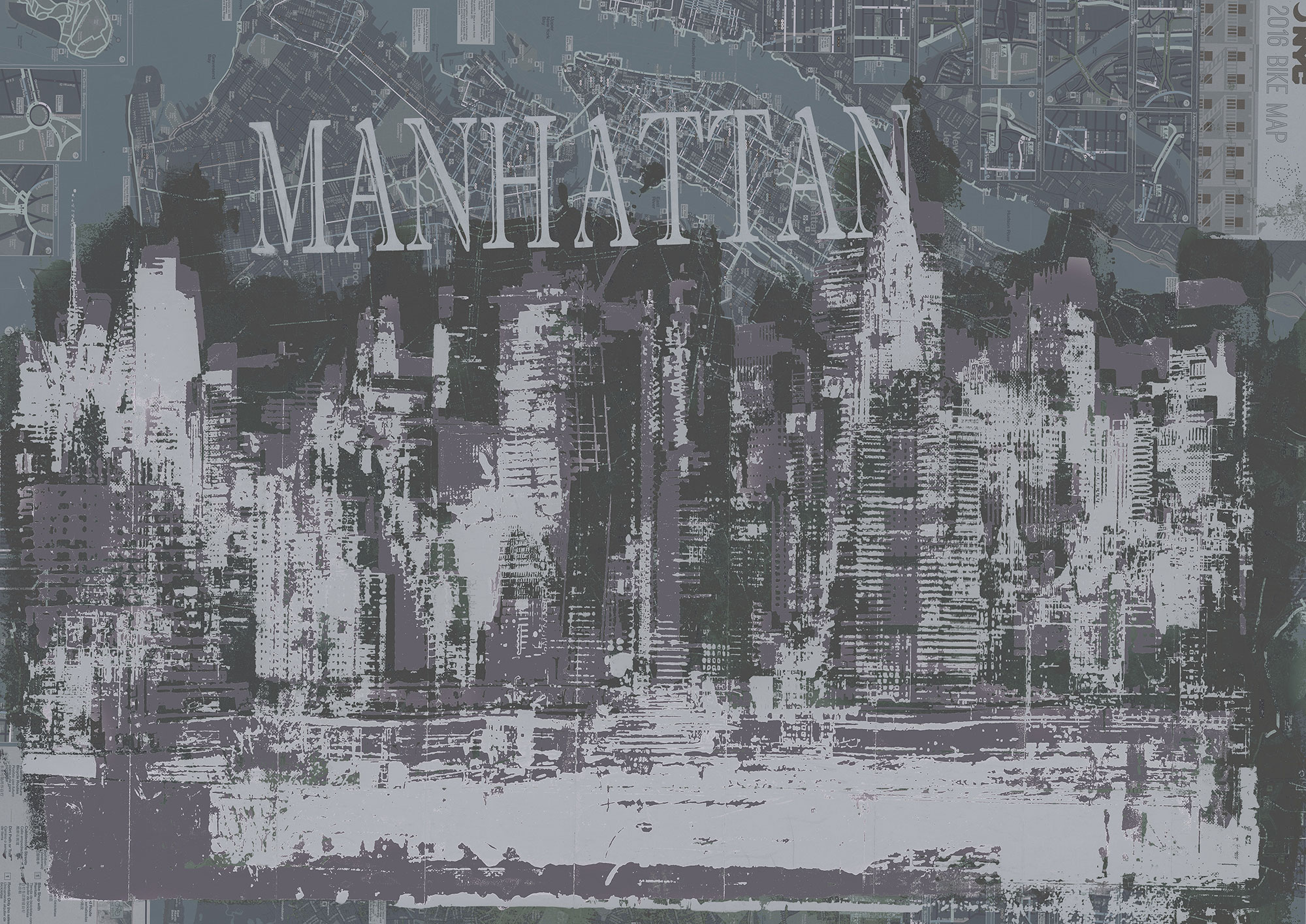 Tapet manhattan, negative, tecnografica 