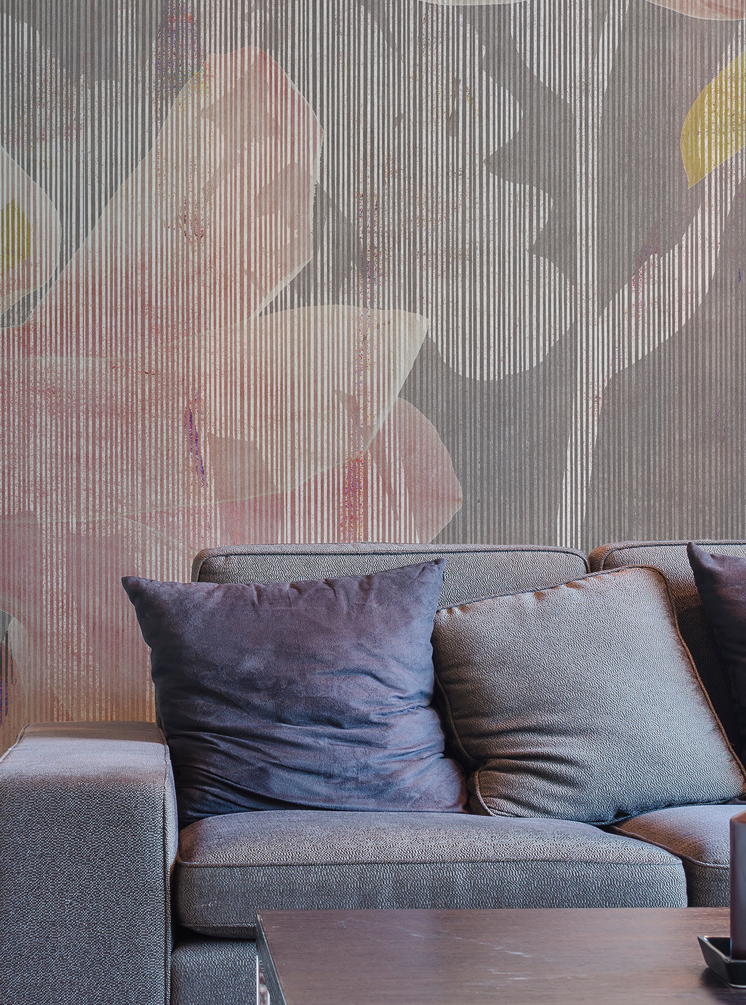 Tapet magnolia, colorful, tecnografica 
