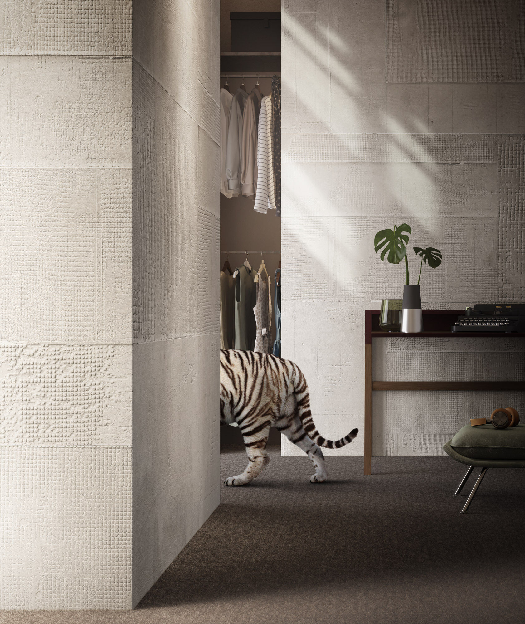 Tapet malmoe, white, tecnografica 
