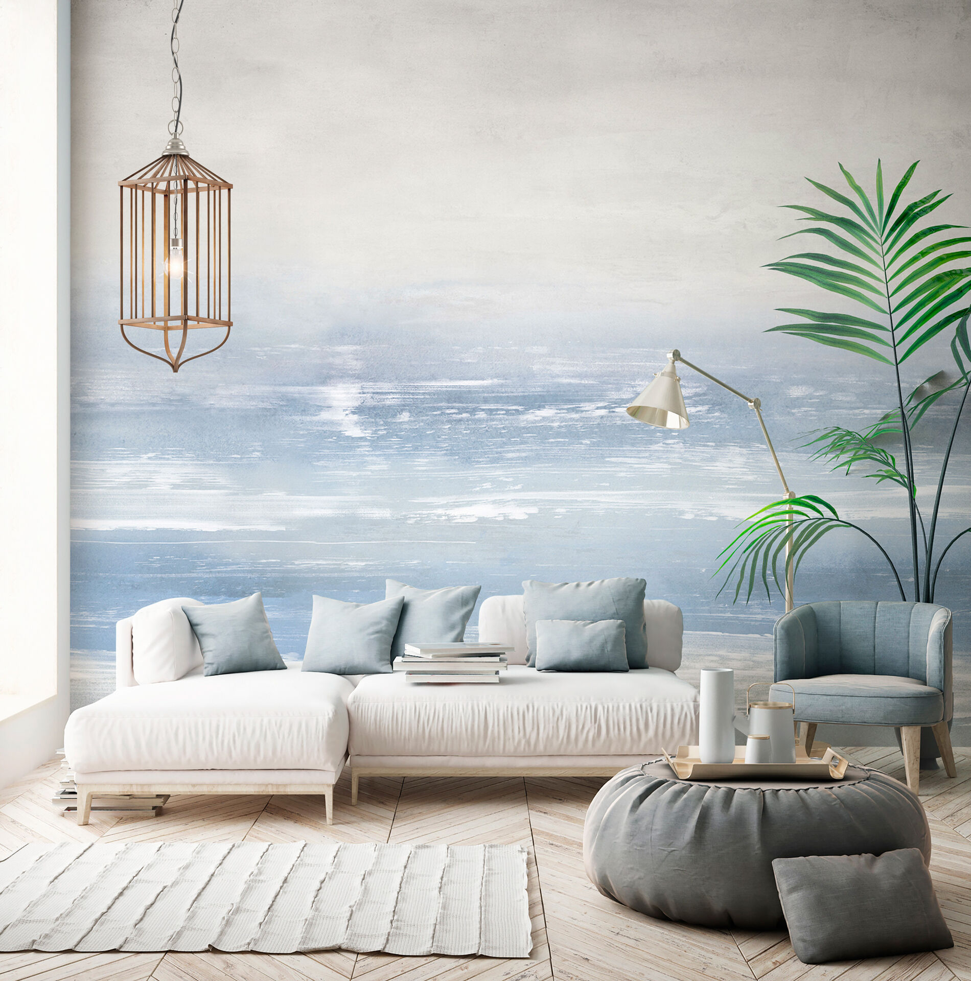 Tapet malindi dream, blue, tecnografica 