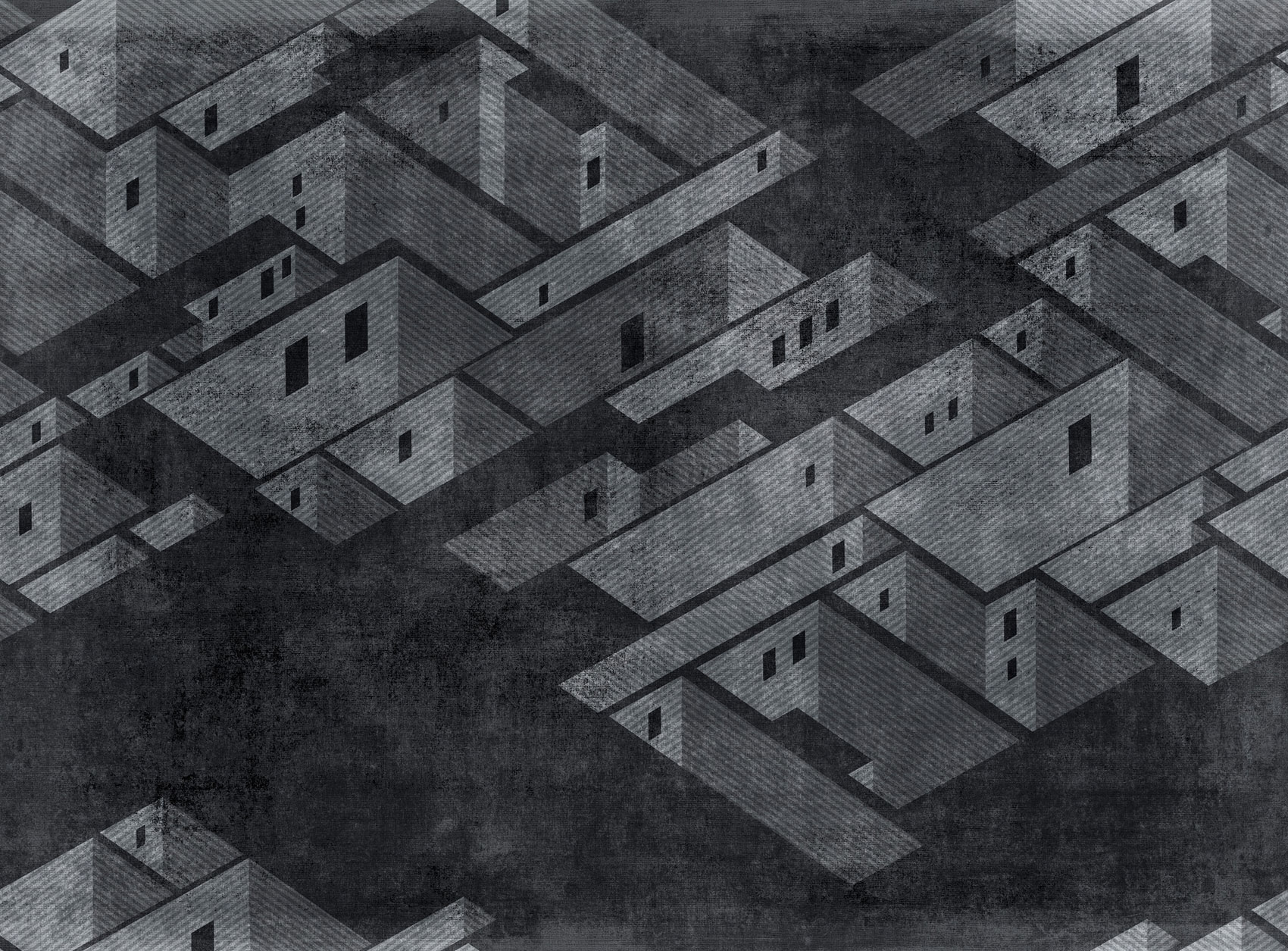 Tapet metropolis, coal, tecnografica 