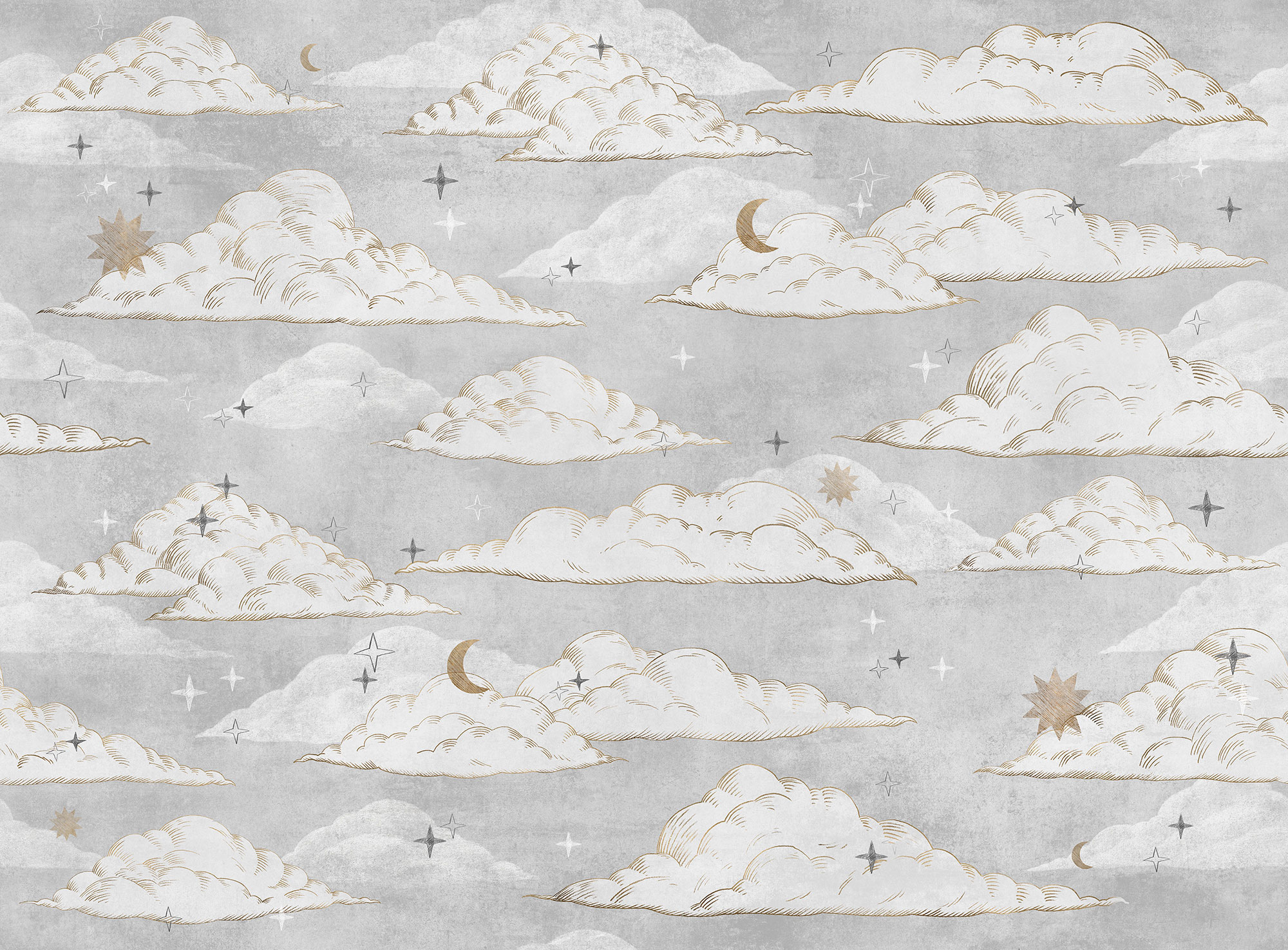 Tapet dreamy, cloudy, tecnografica 