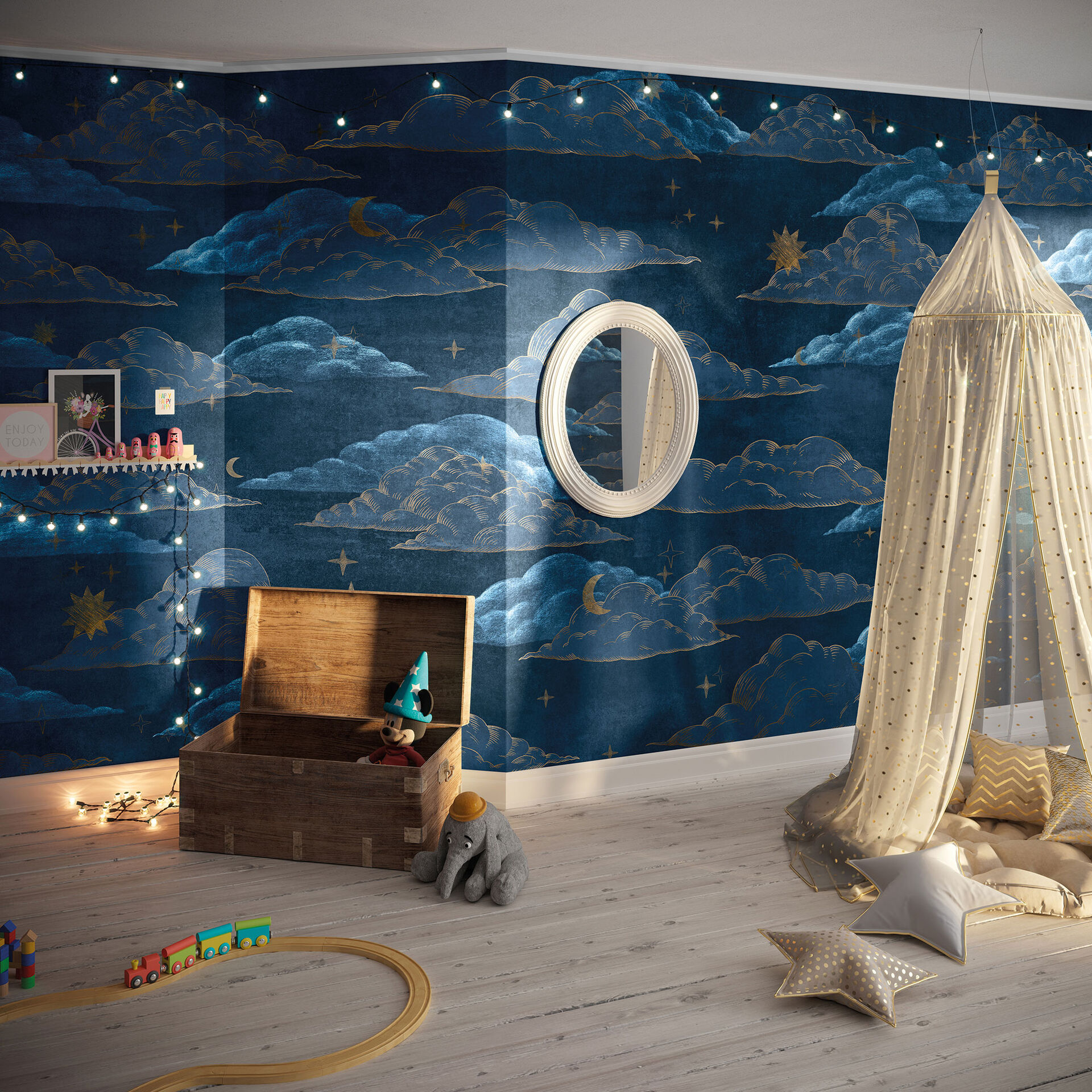 Tapet dreamy, night, tecnografica 