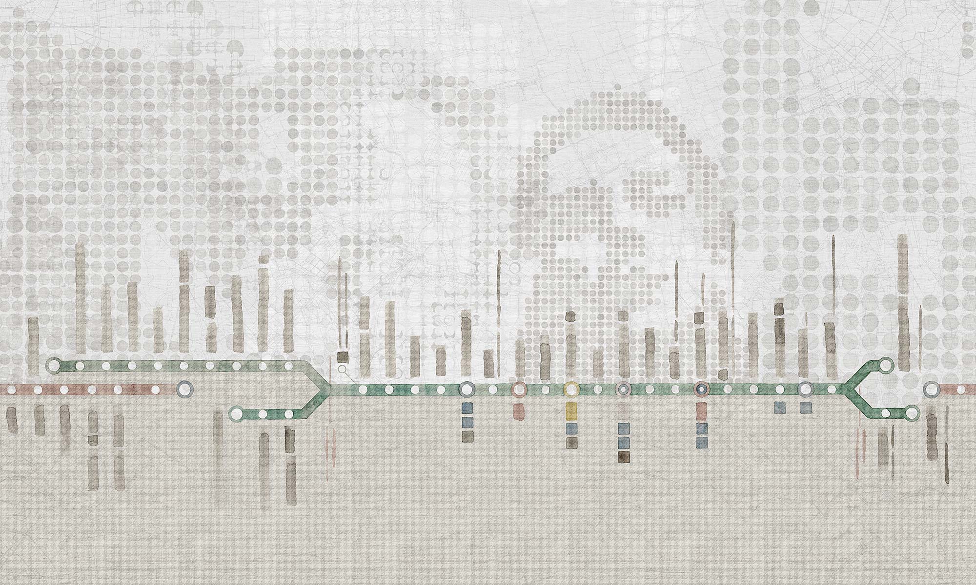 Tapet milan calling, linen classic, tecnografica 