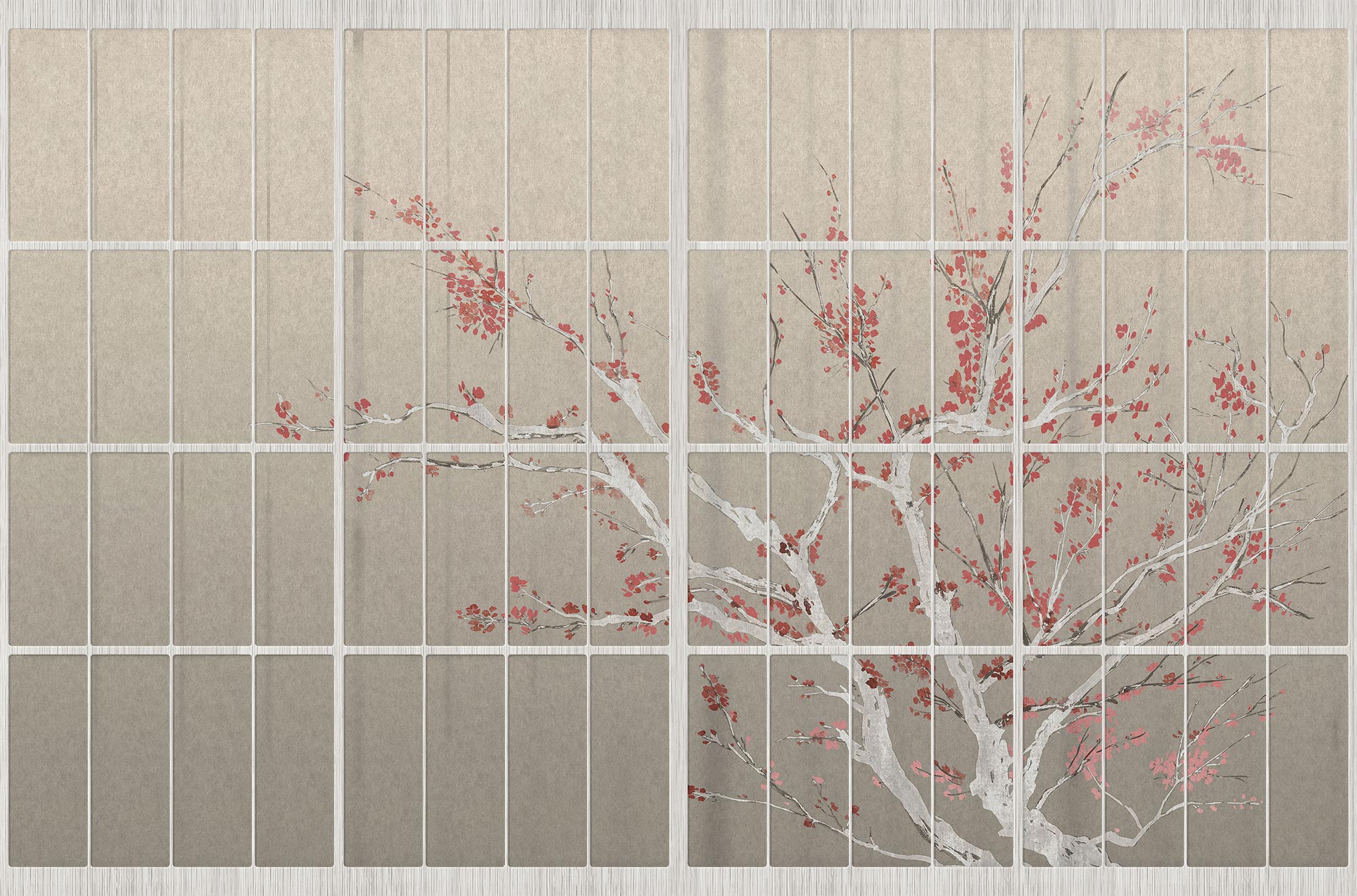 Tapet samurai, inverted, tecnografica 