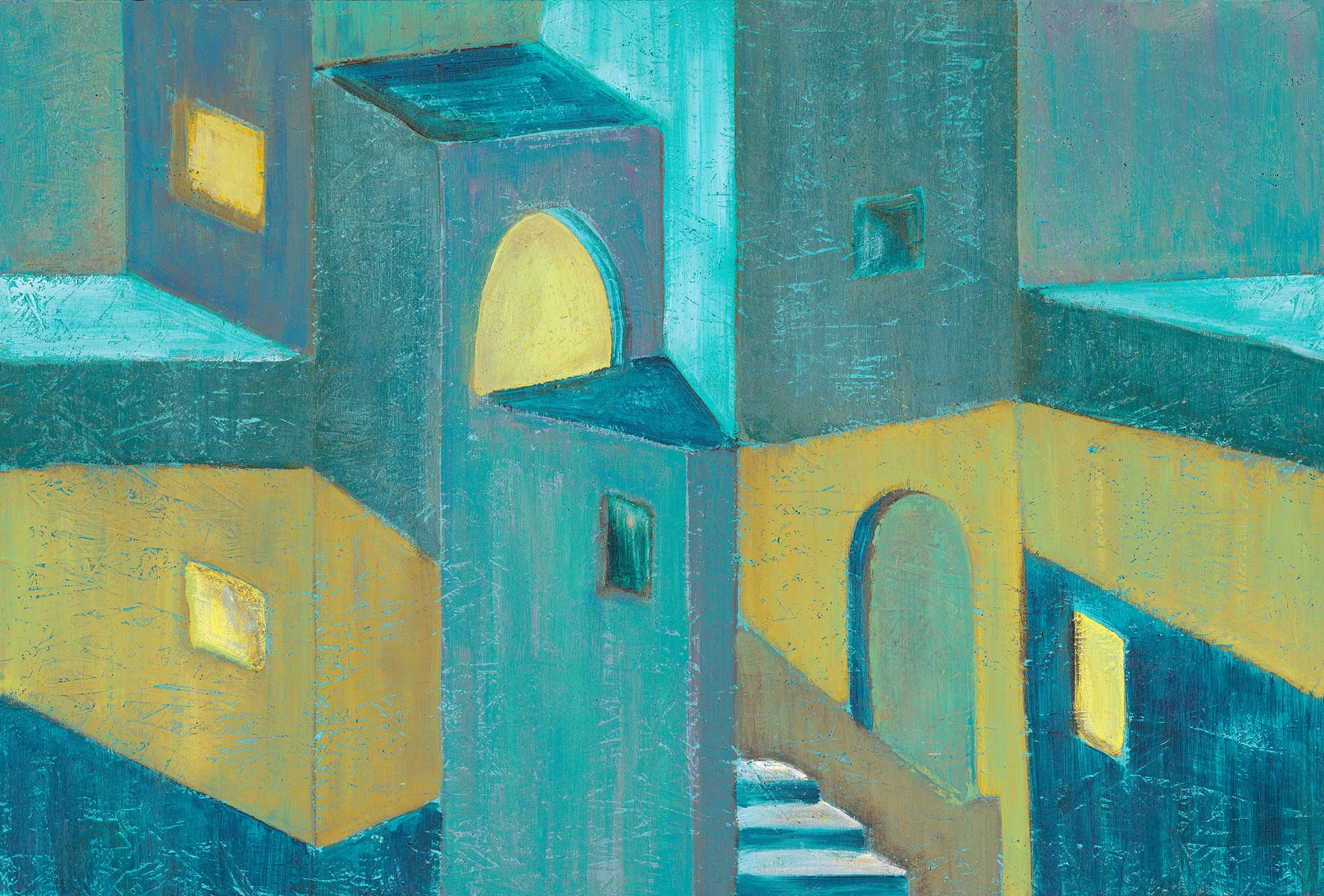 Tapet burano, blue picasso, tecnografica 