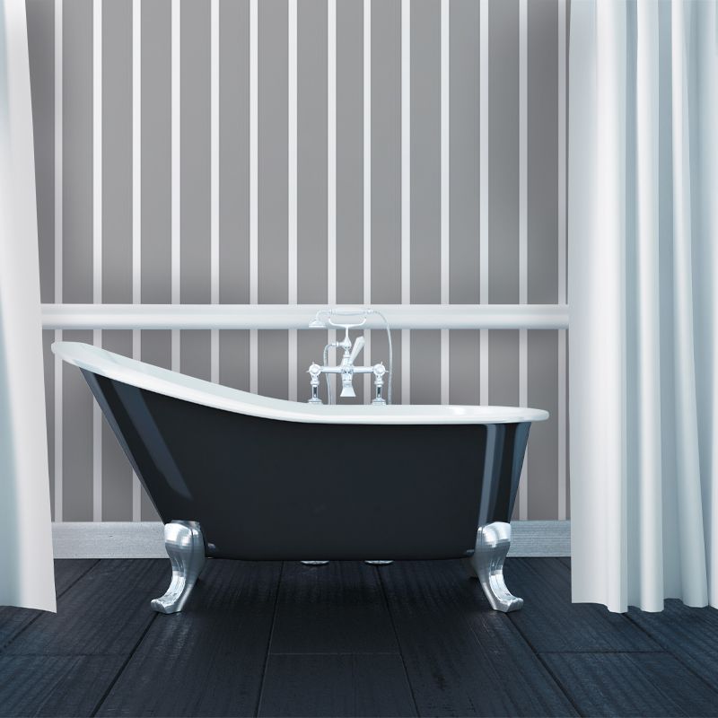 Tapet gray and white stripes, personalizat, vladila 