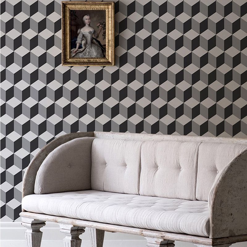 Tapet black and white cube, personalizat, vladila 