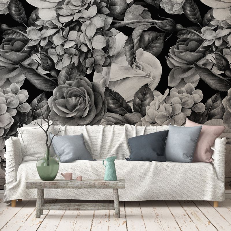 Tapet b&w flowers, personalizat, vladila 