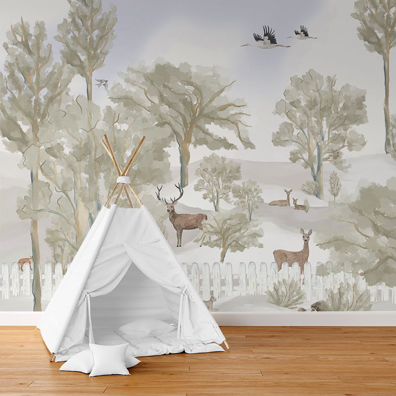 Tapet fawn forest, personalizat, vladila 