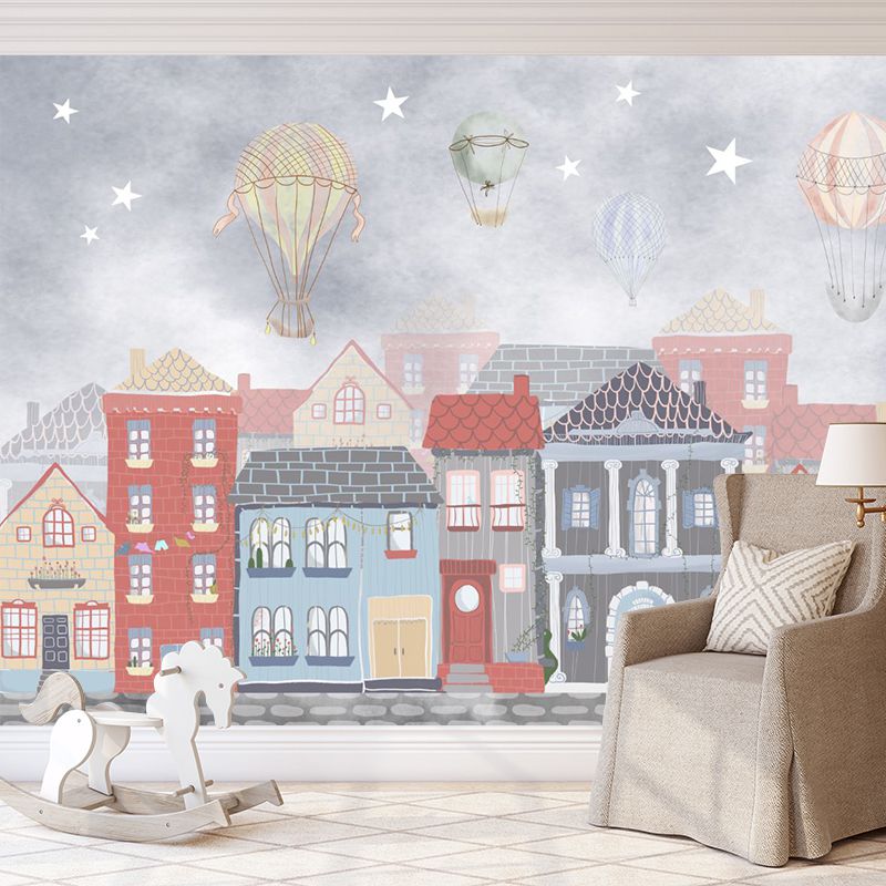 Tapet blue joyous neighbourhood, personalizat, vladila 