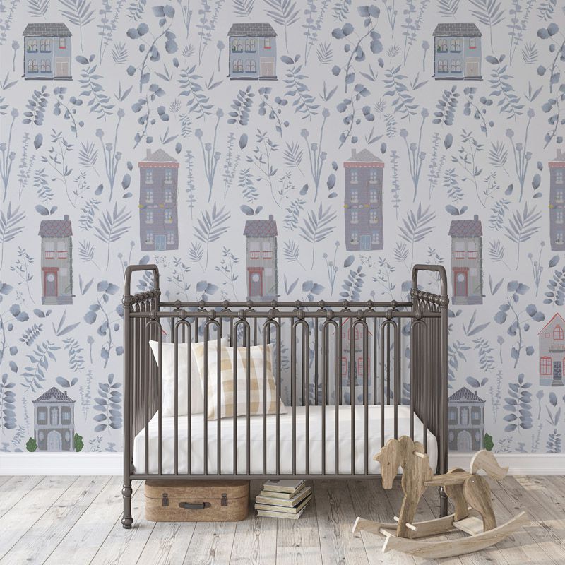 Tapet blue leaves, personalizat, vladila 