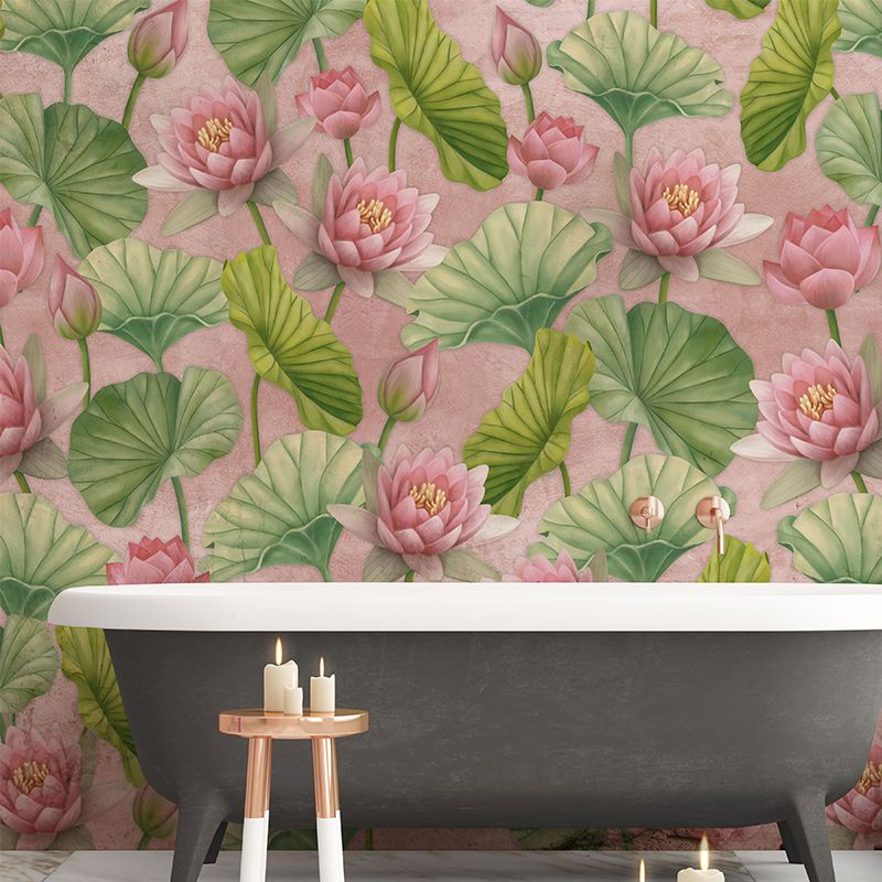 Tapet the pond (pink), personalizat, vladila 