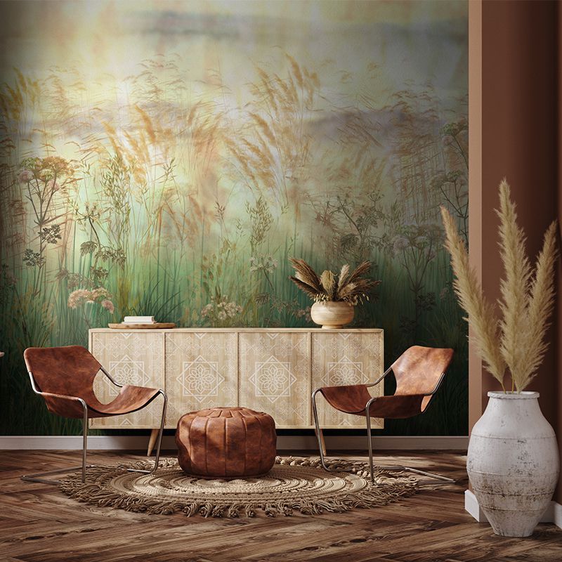 Tapet bright greenery sunset, personalizat, vladila 