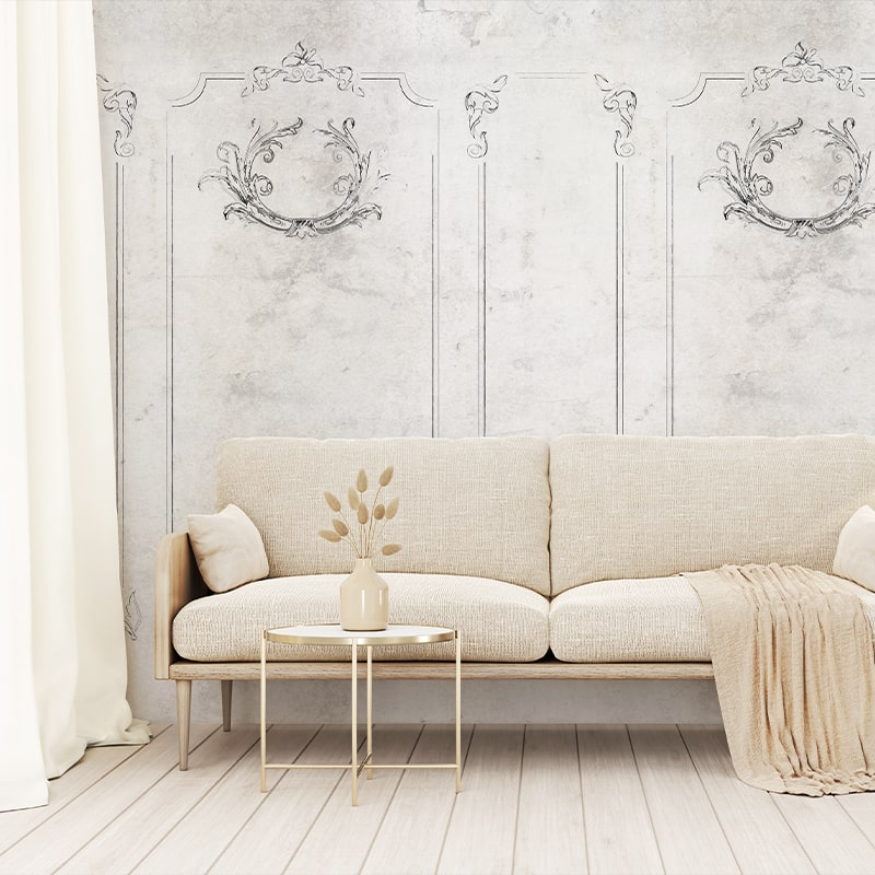 Tapet brindille stucco light, personalizat, vladila 