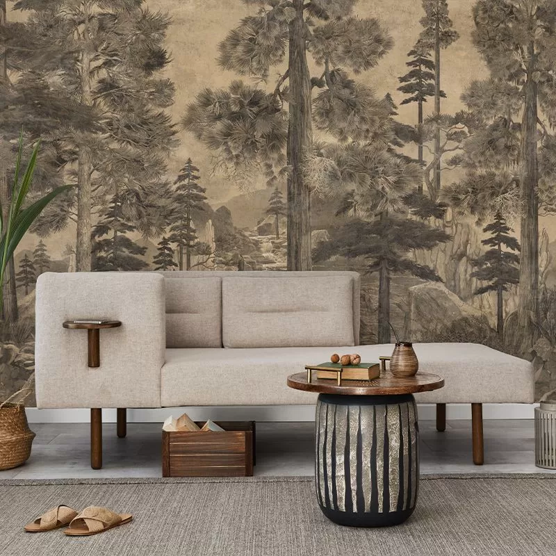 Tapet taiga (sepia), personalizat, vladila 