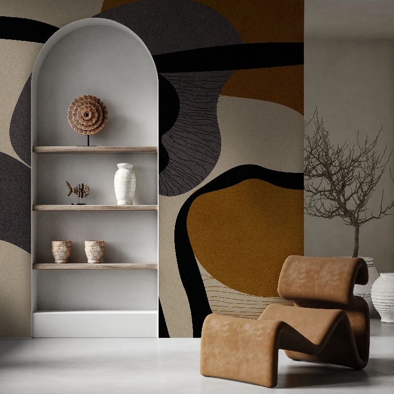 Tapet a clockwork terracotta, vladila 