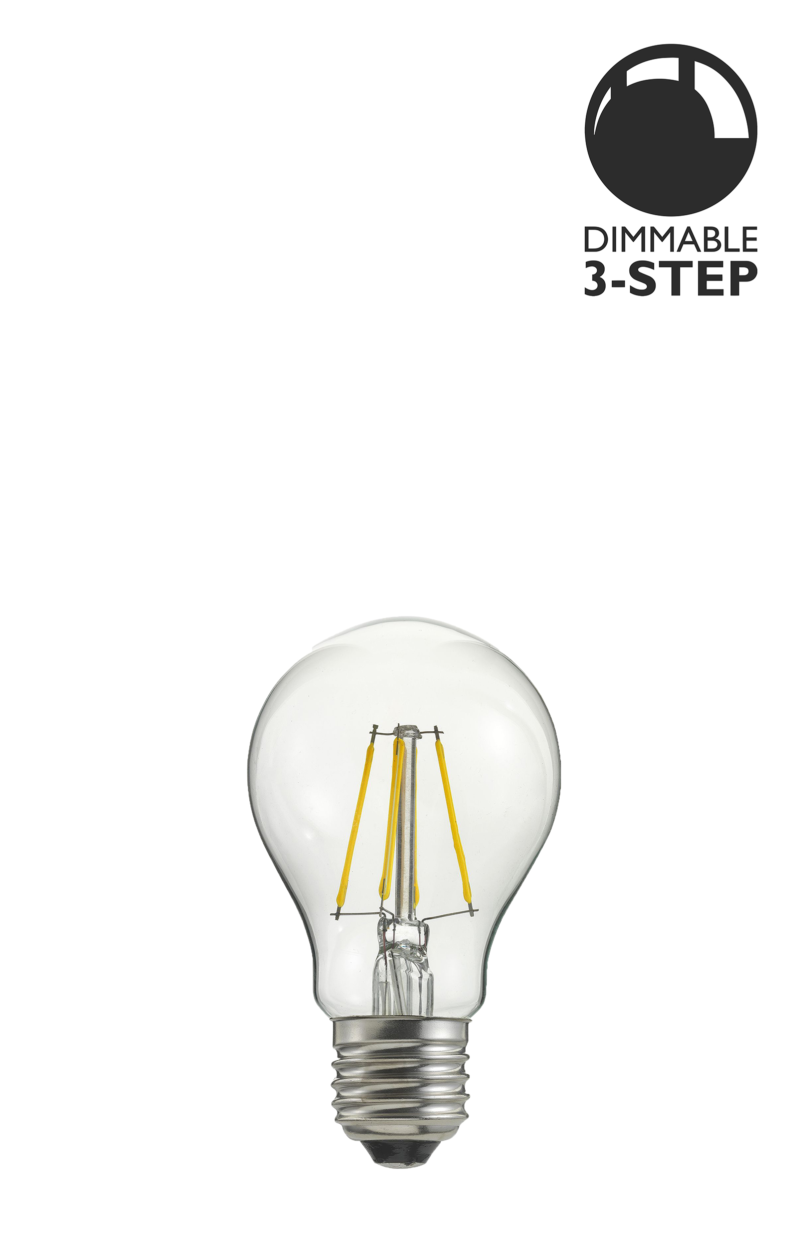 Bec LED dimabil L115, E27, 6cm, lumină caldă Globen