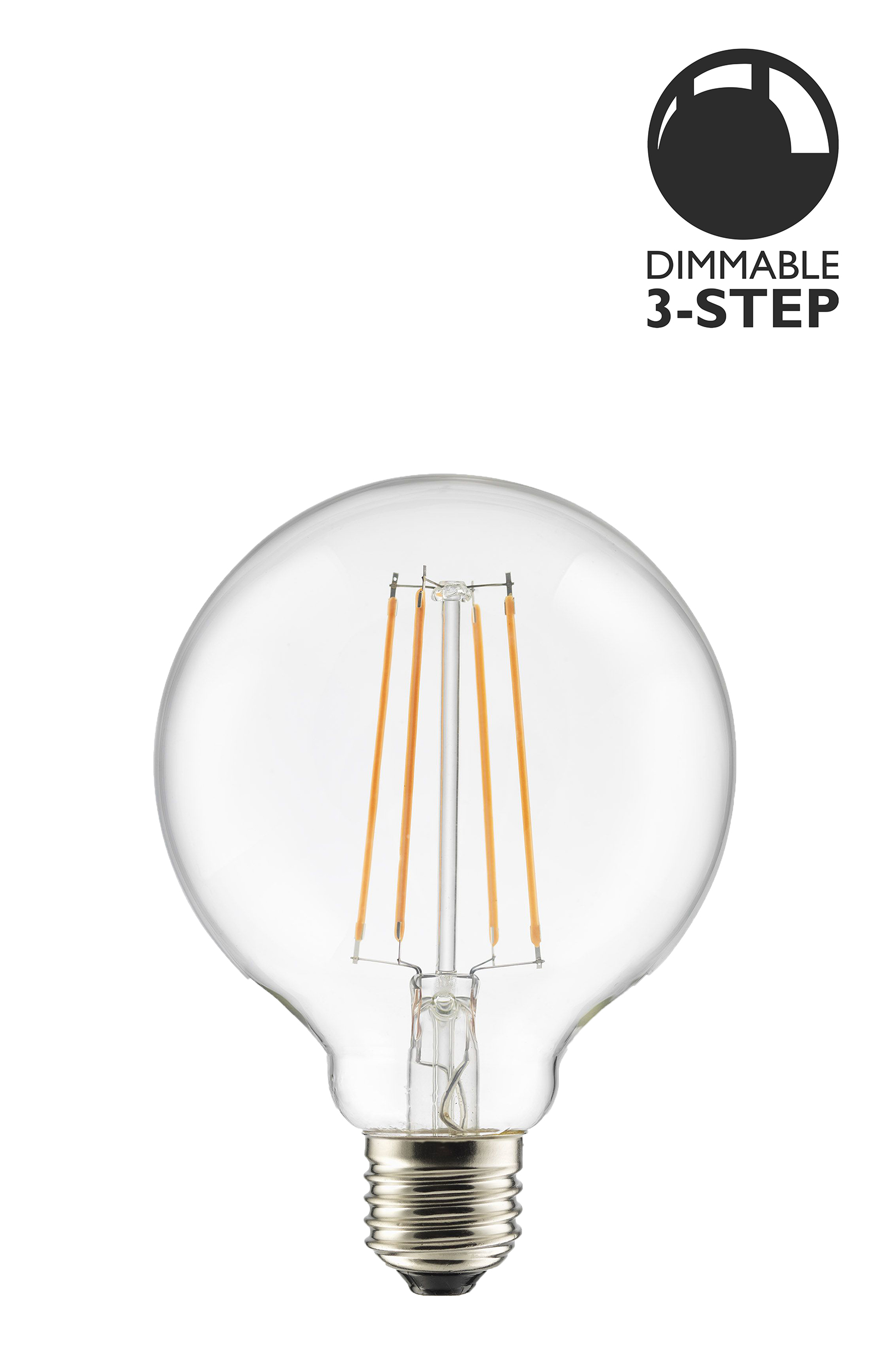 Bec LED dimabil L110, E27, 9.5cm, lumină caldă Globen