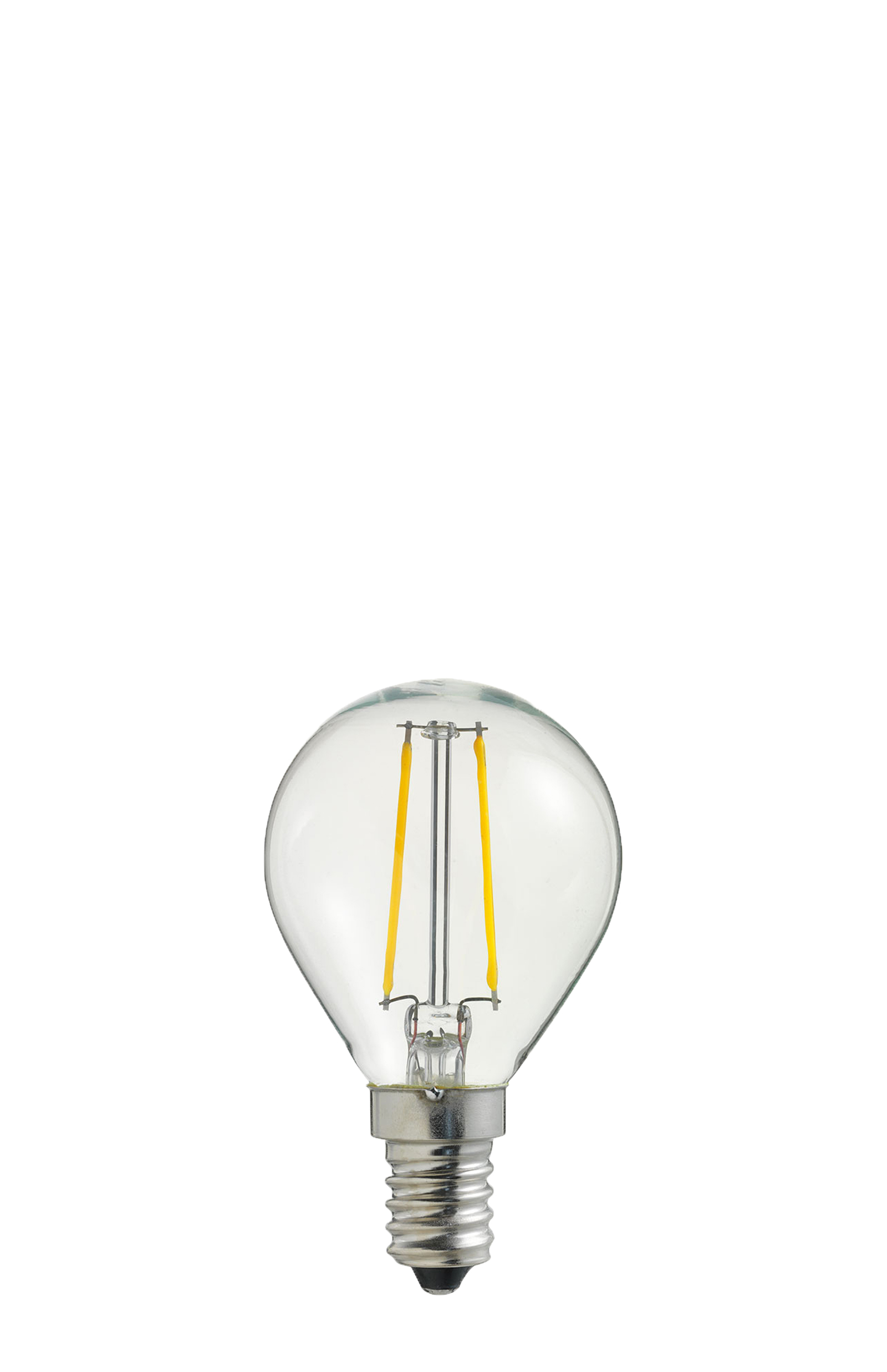 Bec LED filament L223, E14, 4.5cm, lumină caldă Globen