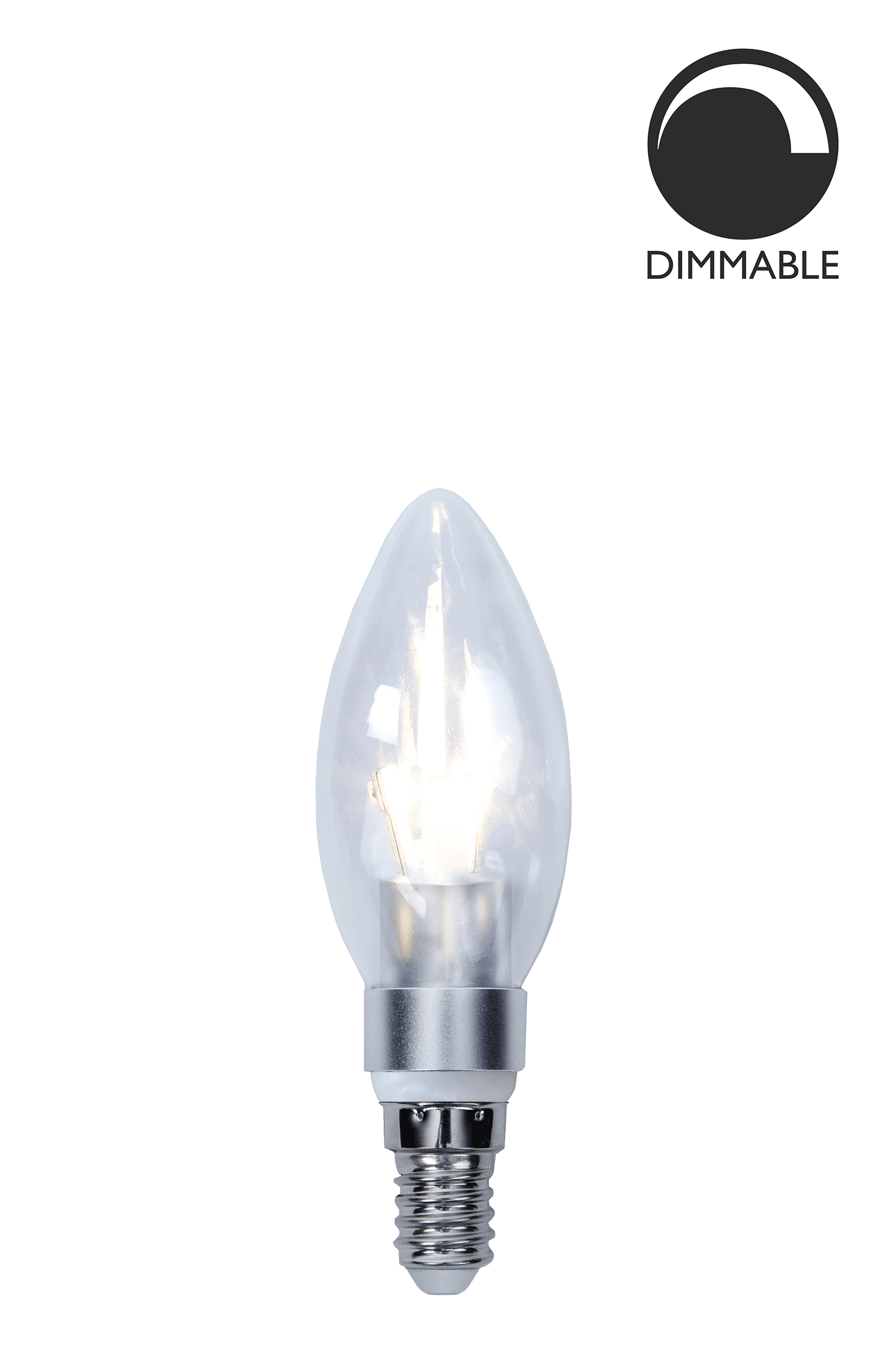 Bec LED dimabil L172, E14, 3.5cm, lumină caldă Globen