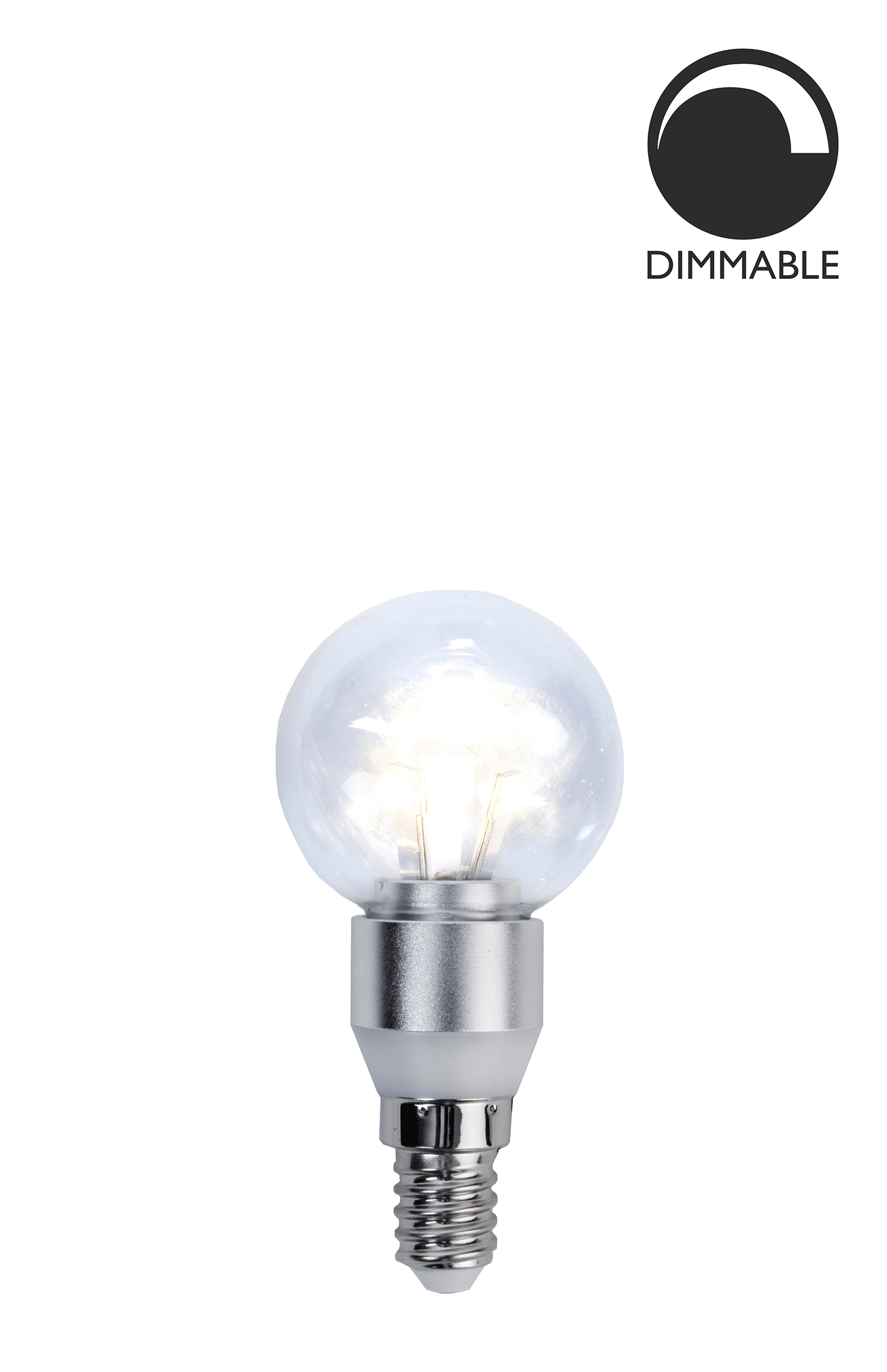 Bec LED dimabil L173, E14, 4.5cm, lumină caldă Globen