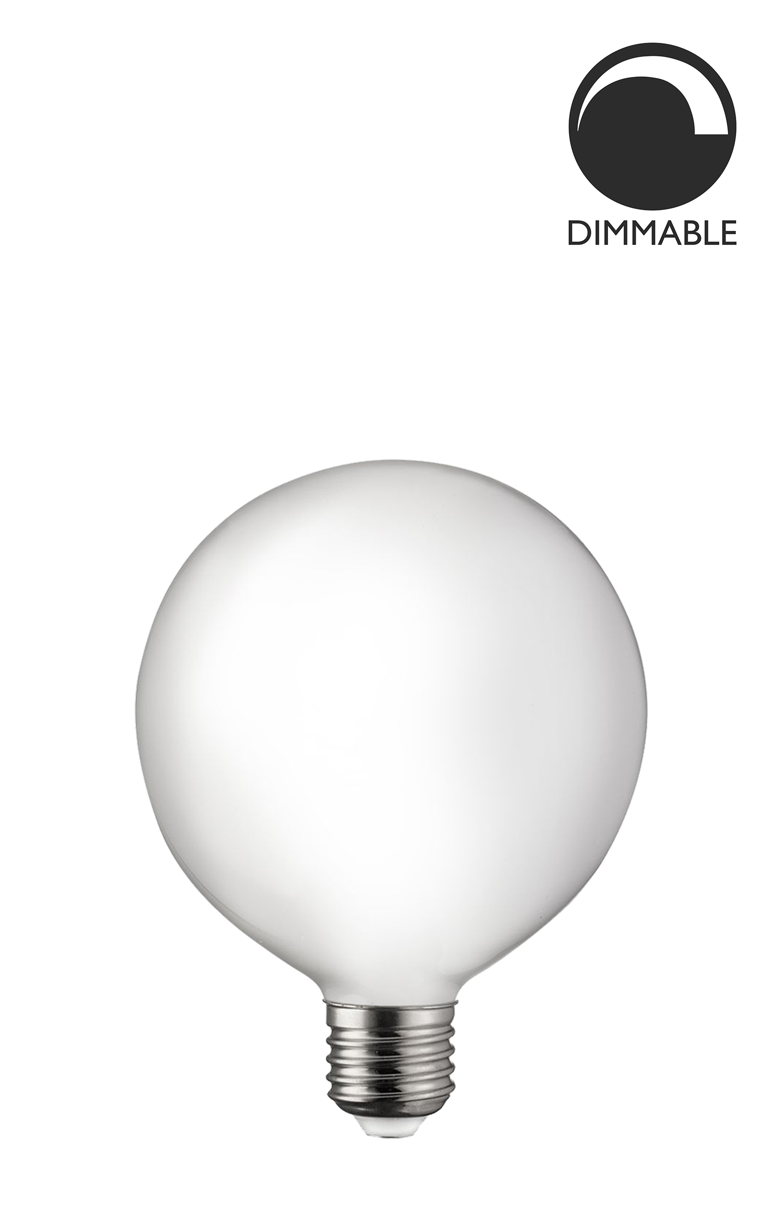 Bec LED dimabil L220, E27, 9.5cm, lumină caldă Globen