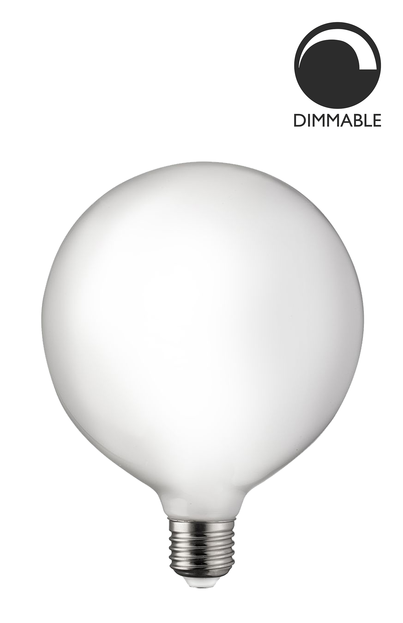 Bec LED dimabil L221, E27, 12.5cm, lumină caldă Globen