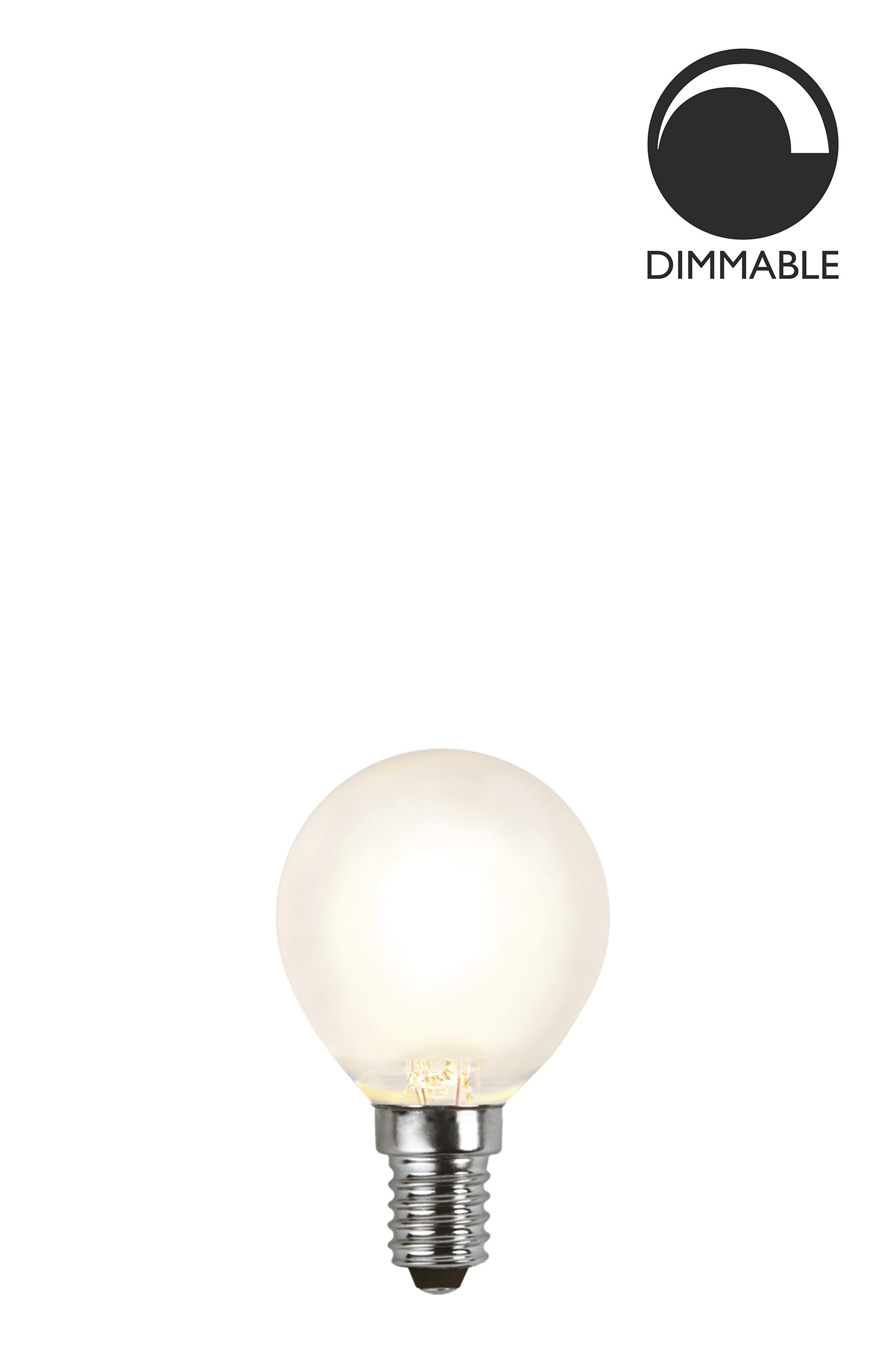 Bec LED dimabil L160, E14, 4.5cm, lumină caldă Globen
