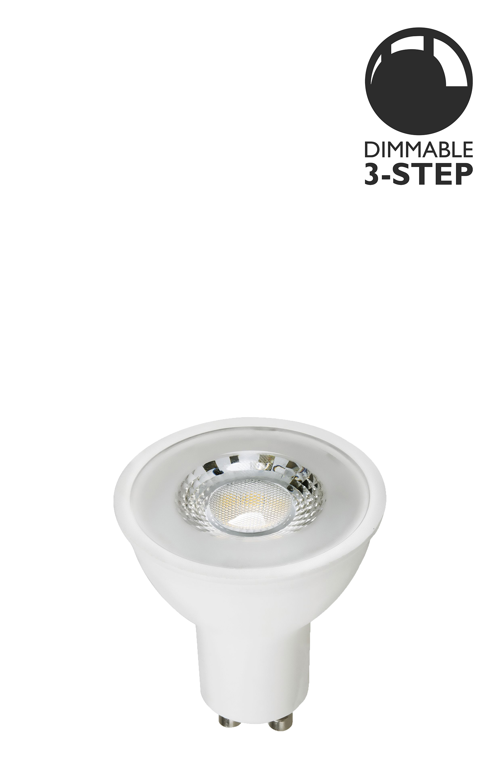 Bec LED dimabil L119, GU10, 5cm, lumină caldă Globen