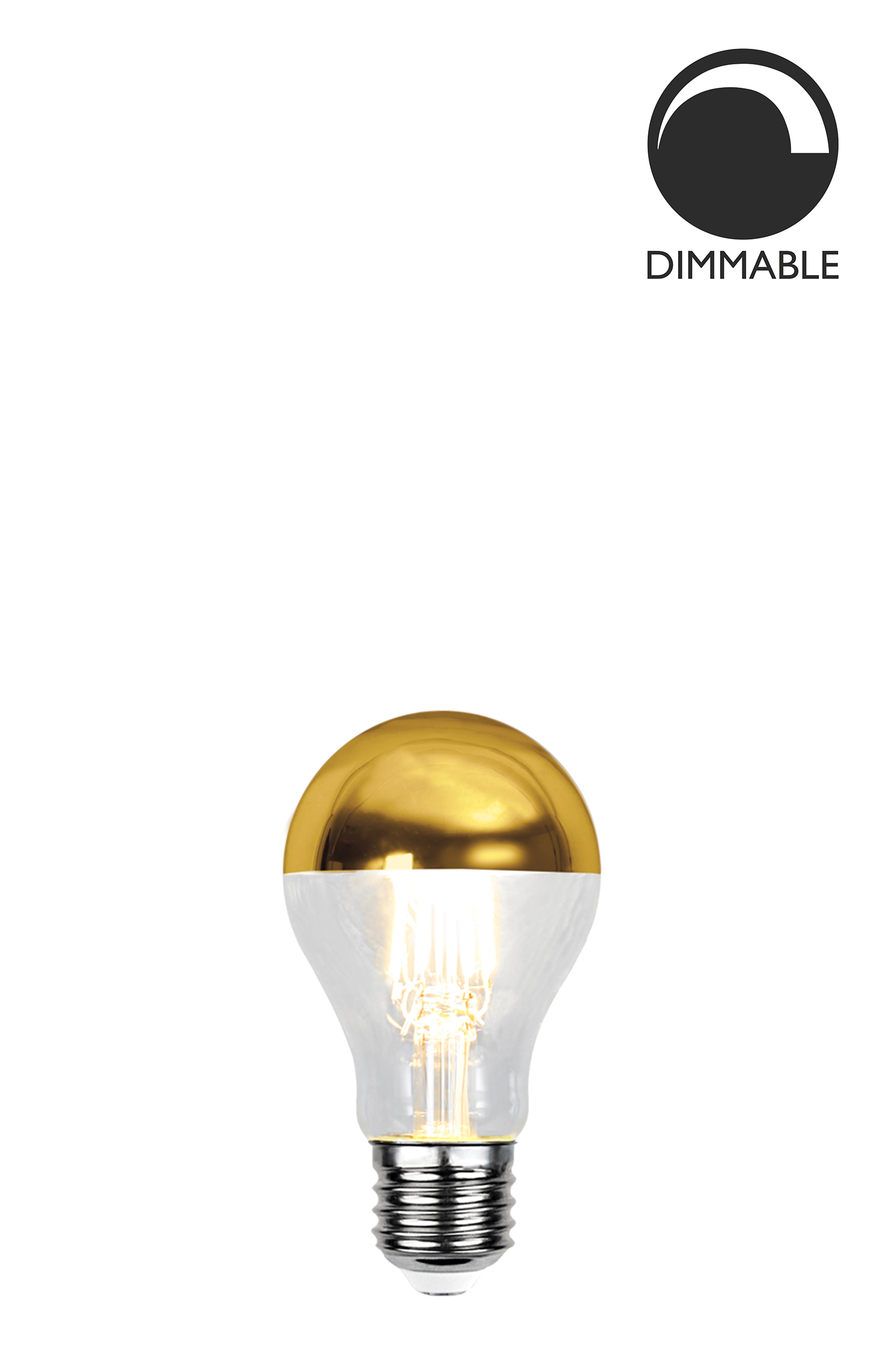Bec LED dimabil L121, E27, 6cm, lumină caldă Globen