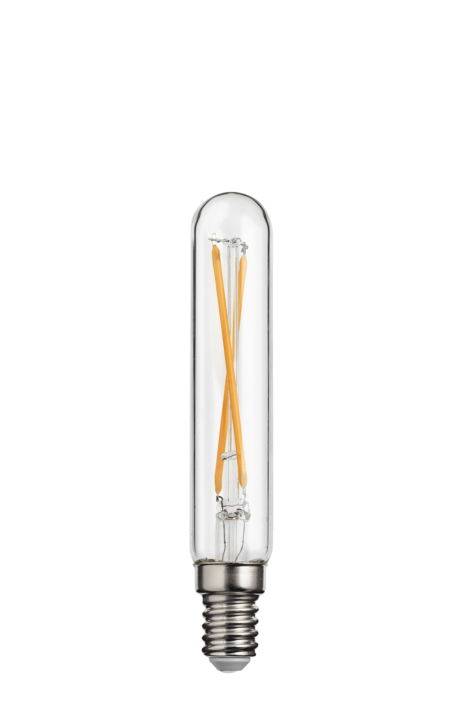 Bec LED filament L60, E14, 2cm, lumină caldă