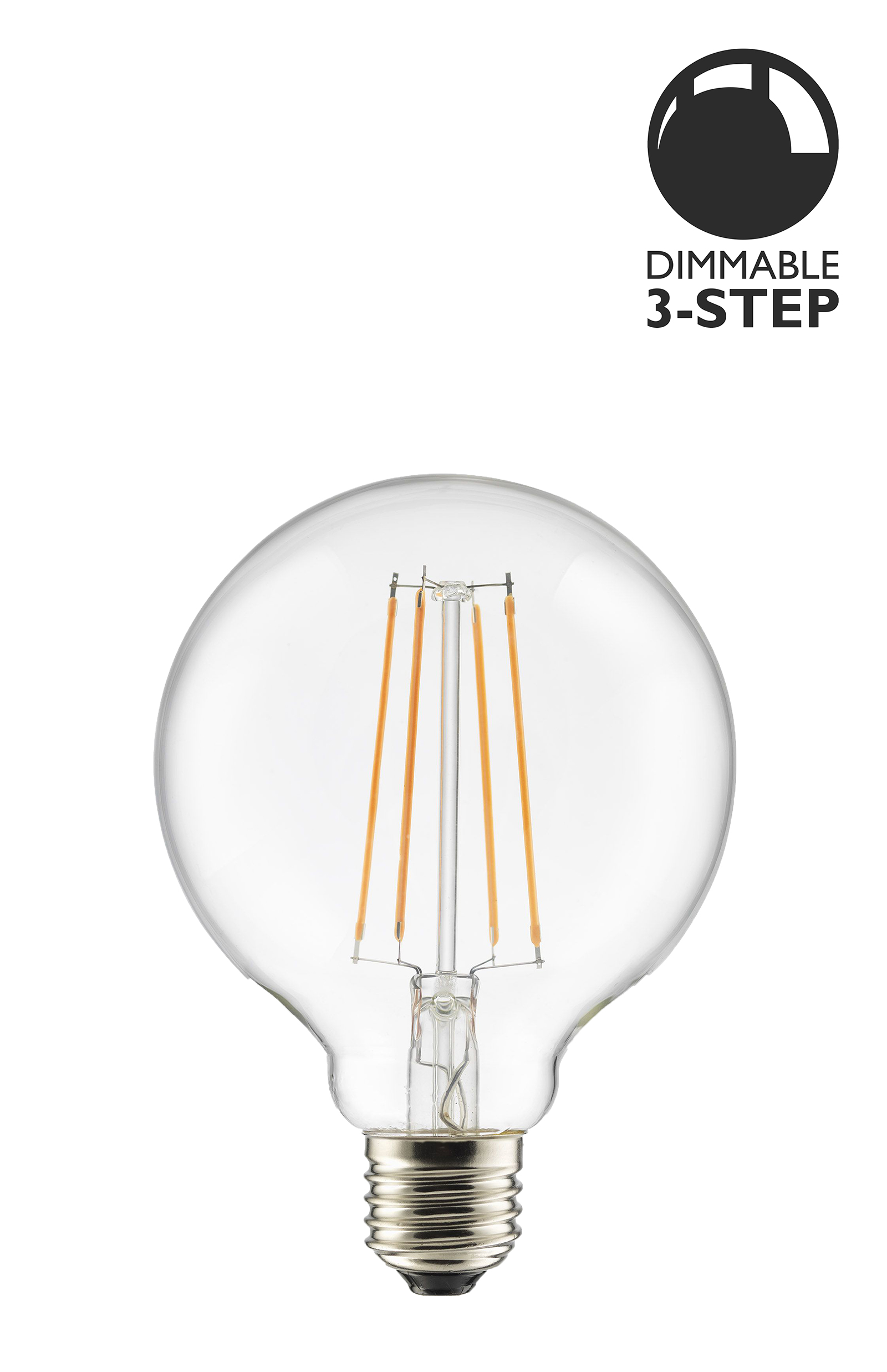 Bec LED dimabil L110, E27, 9.5cm, lumină caldă 