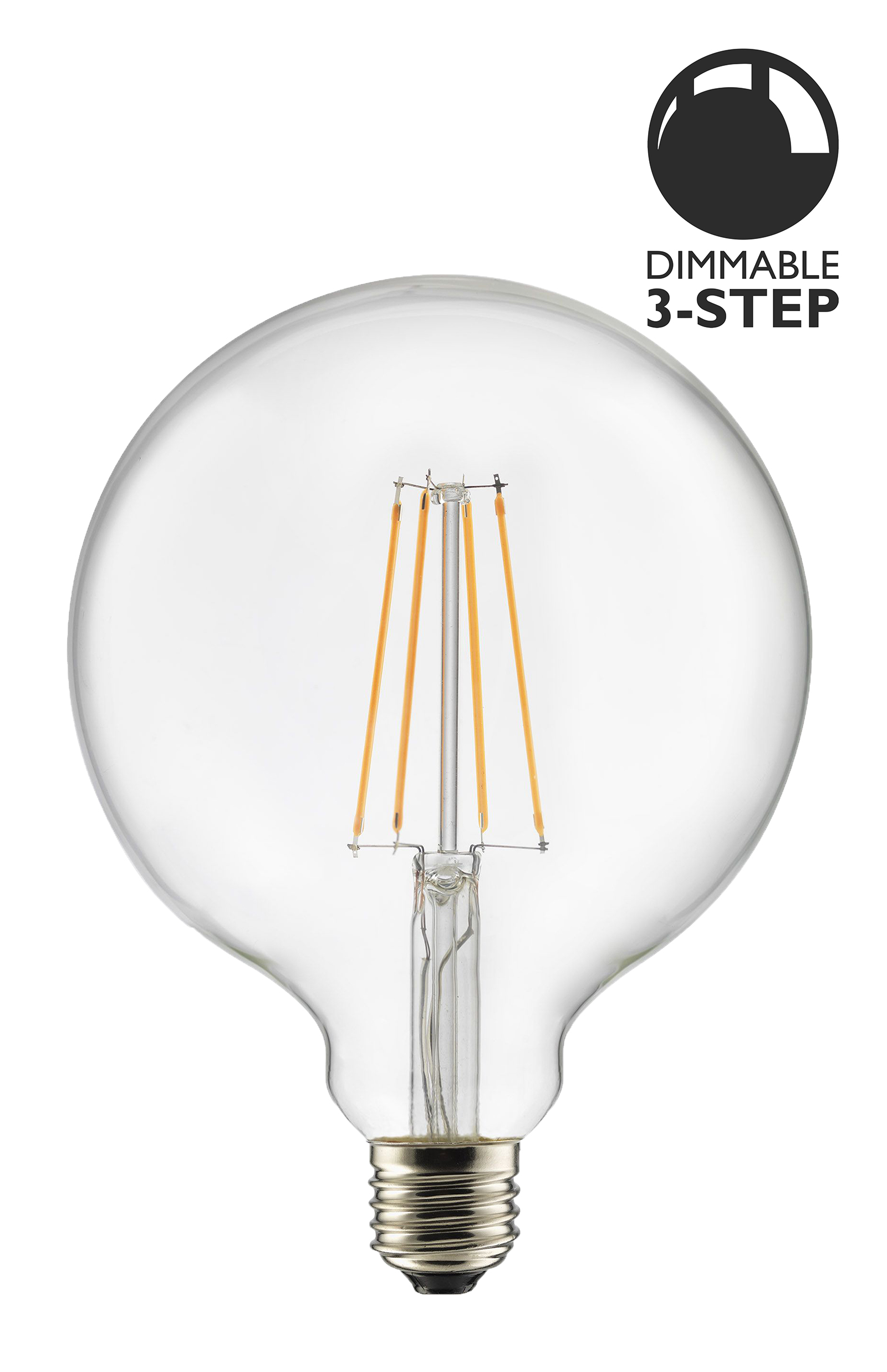 Bec LED dimabil L111, E27, 12.5cm, lumină caldă 