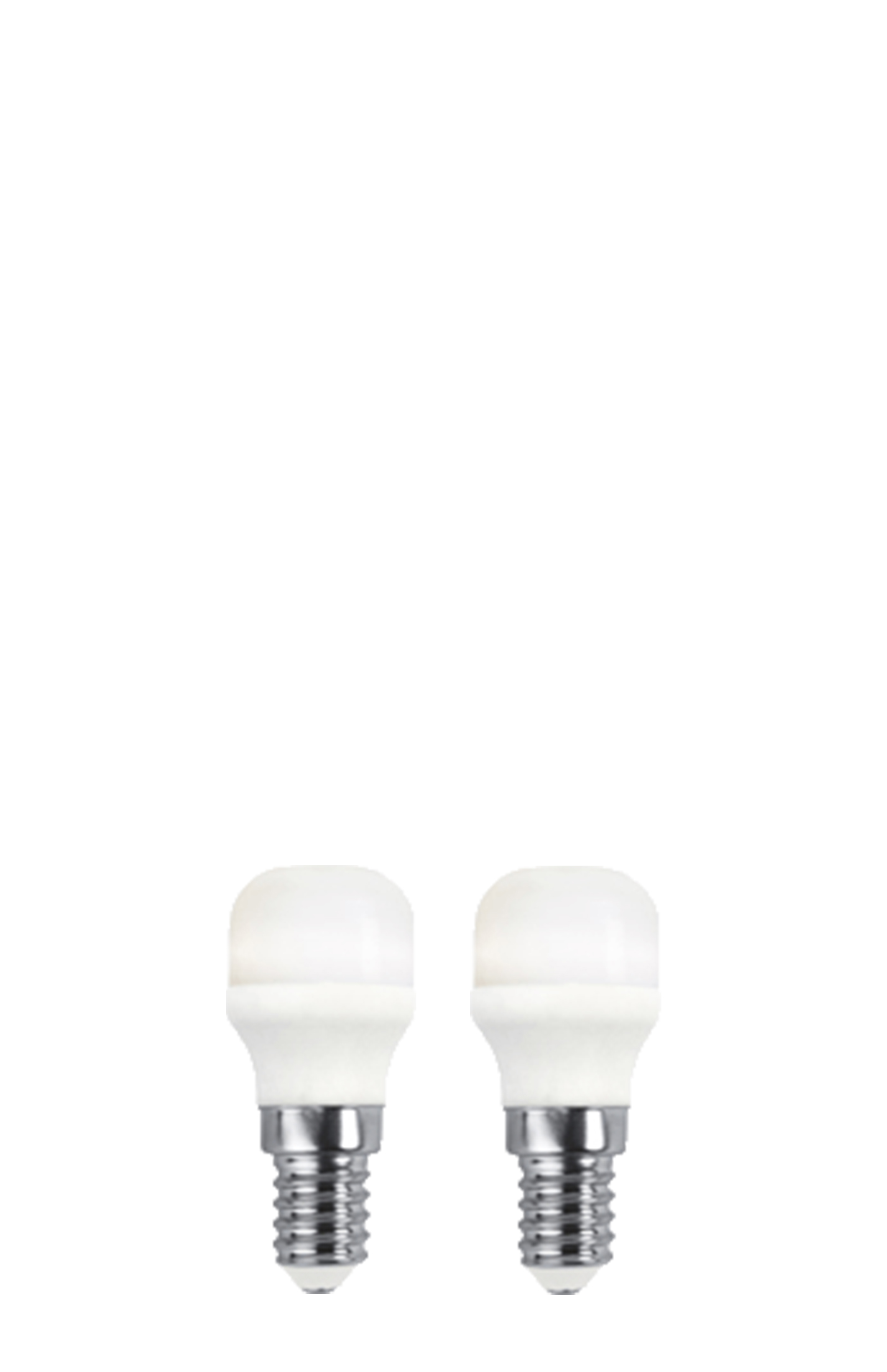 Pachet 2 becuri led l169, e14, 2.6cm, lumină caldă 