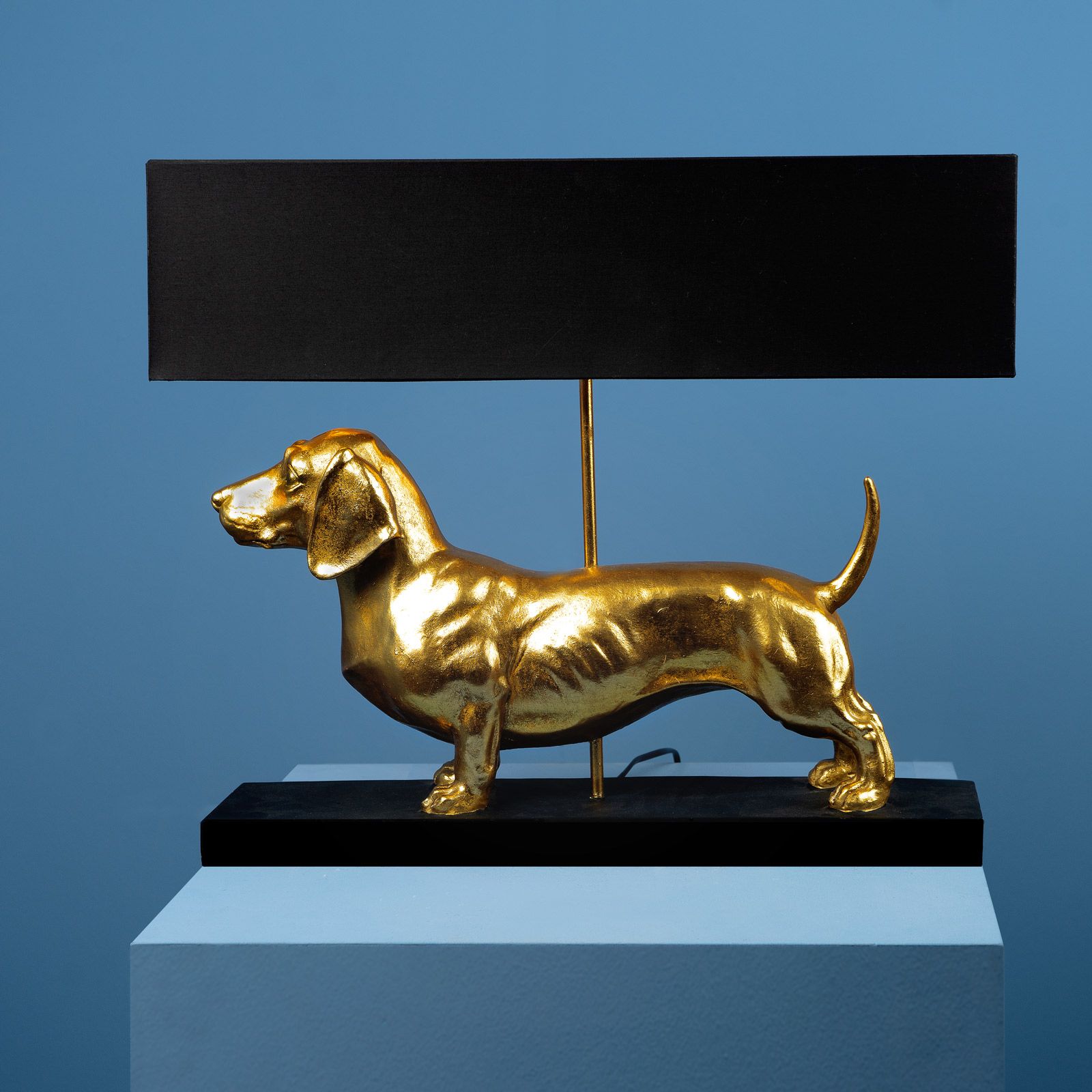Lampă de masă, Câine auriu, Vienna, 60 x 14 x 48.5 cm