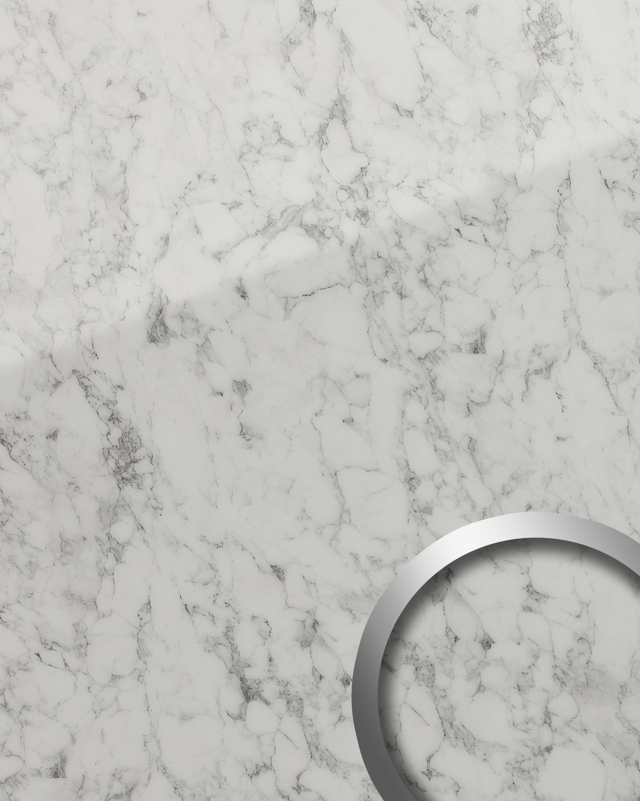 Panou decorativ marble white 19345, wallface, autocolant 