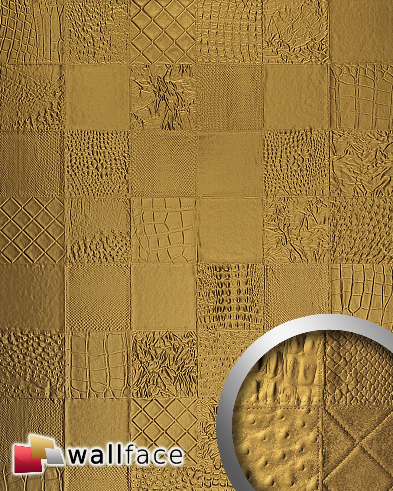 Panou decorativ leather 13926, wallface, autocolant 