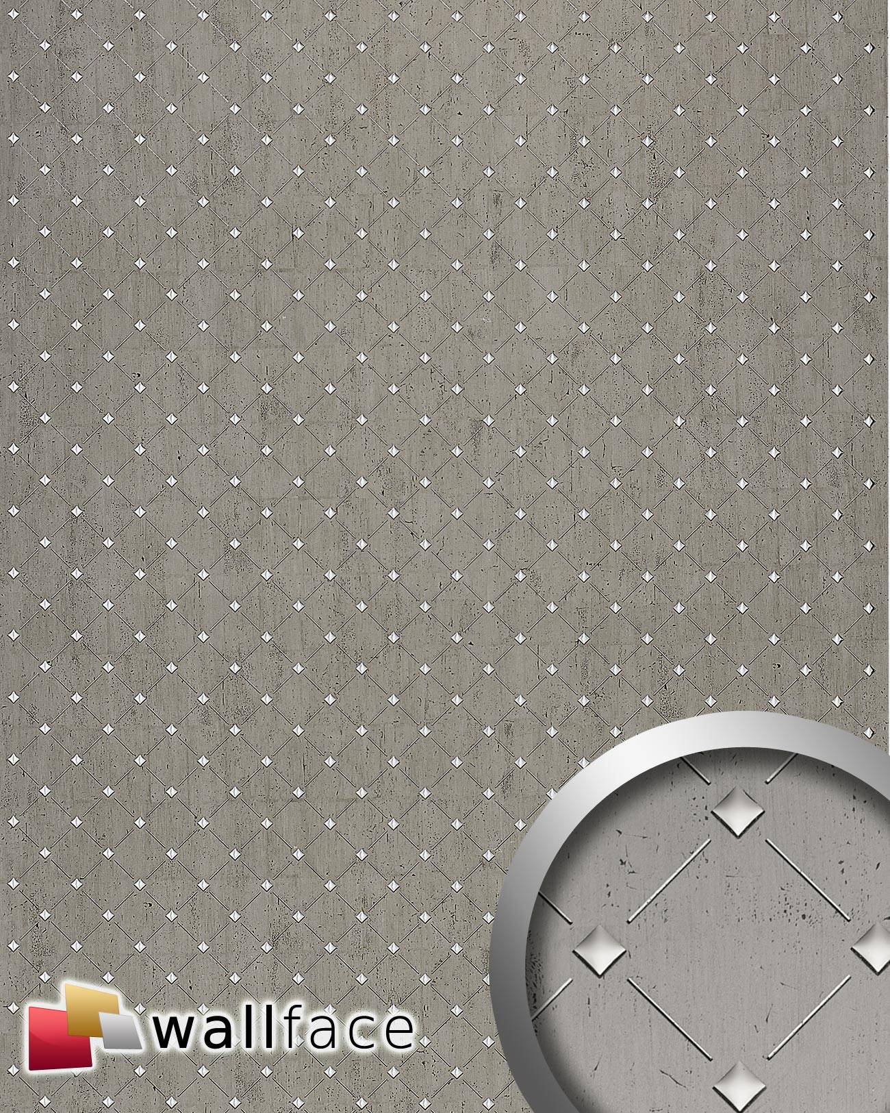 Panou decorativ punch 3d 17857, wallface, autocolant 