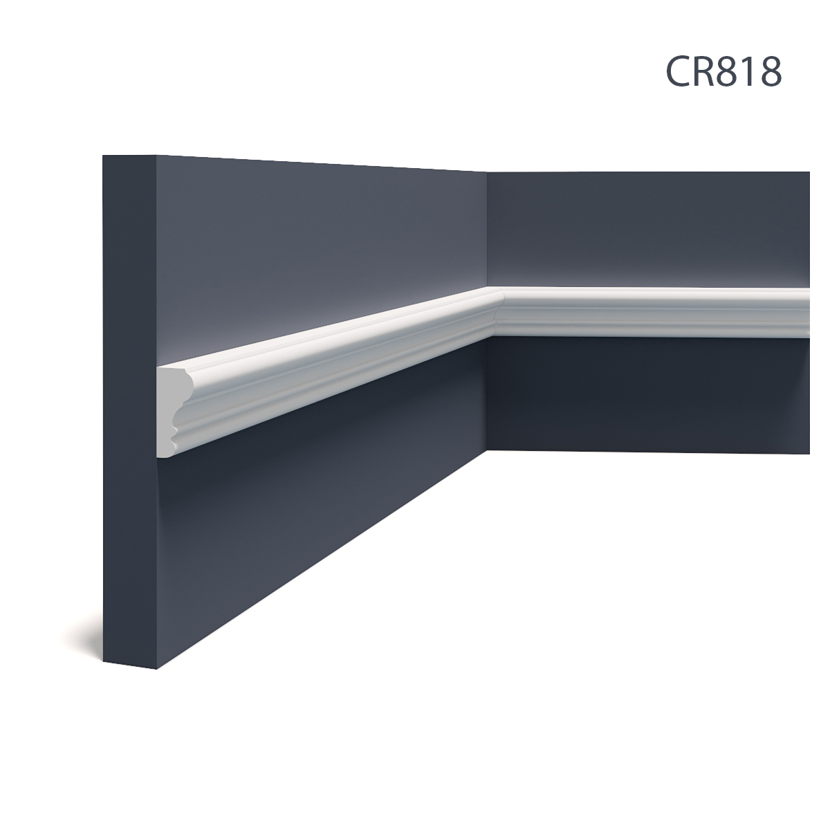 Brau decorativ din poliuretan cr818 - 4.3x2x200 cm 