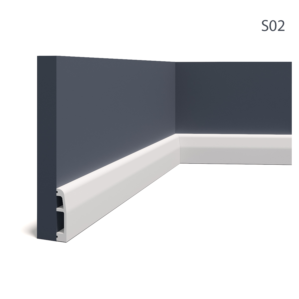 Plinta s2, dimensiuni: 200 x 6.9 x 1.5 cm 